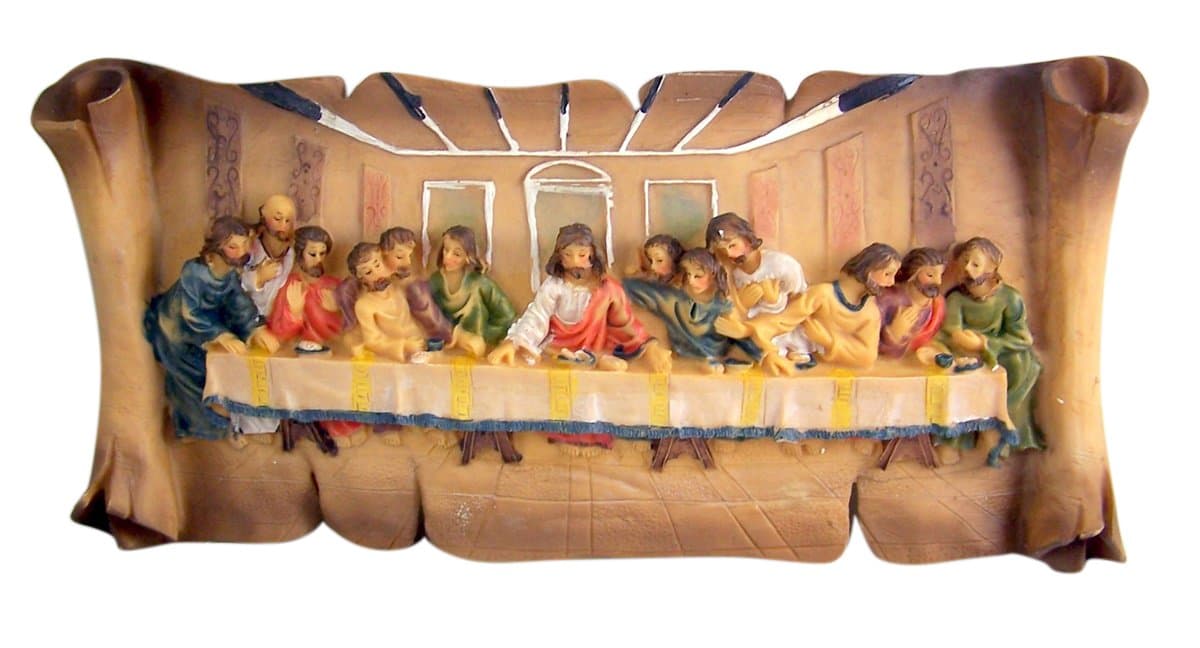 Last Supper Wall Plaque 14 1/2" W x 6 1/2" H Resin Indoor Home Decor NEW