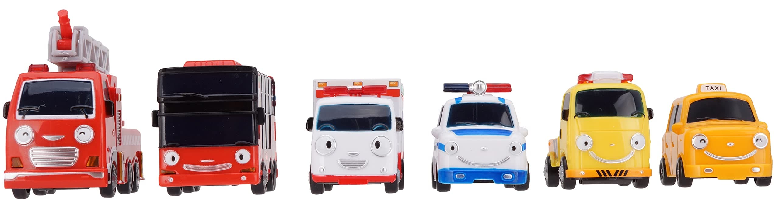 Friends Set, Chibikoko Bus, Taiyo, Genuine Product, Korea, Popular Anime, Bus Toy, Vehicle, Car, Mini Car, Toy Car, Educational Toy, Birthday, Christmas, Children, Girls, Boys, Elementary School, Kindergarten Students, Nursery School Students (Special 6 Pieces)