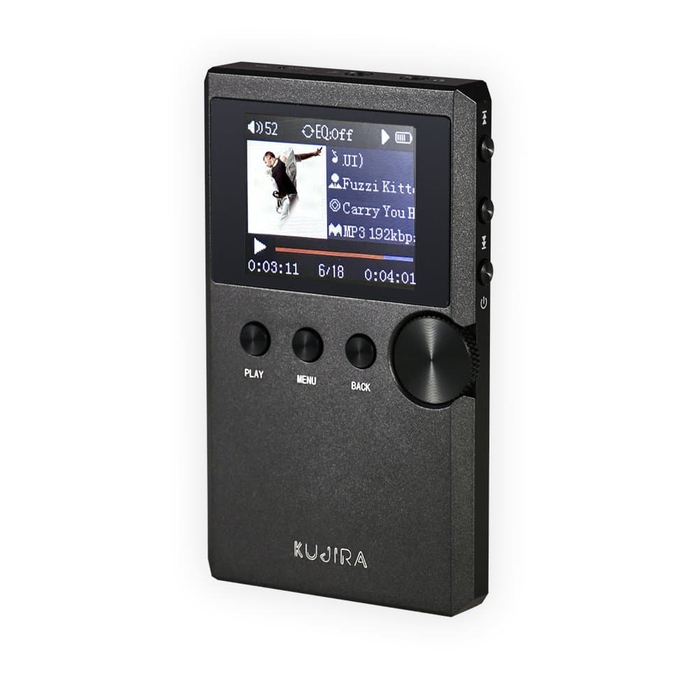 Lossless Player, Portable High Resolution Digital Audio Music Player, Expandable Up to 128GB, 2.3 inch TFT Display - Black