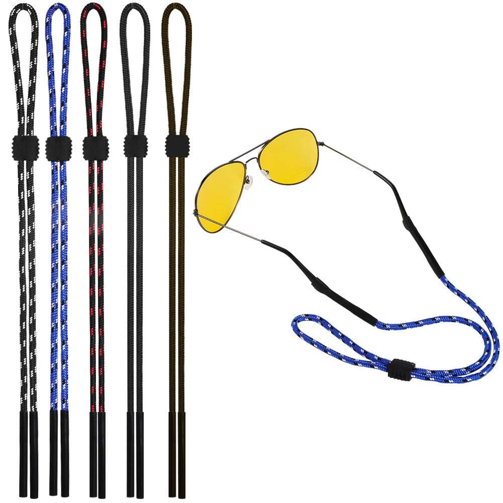 FANCYLEO EU 5 Colors Glasses Strap Adjustable Eyeglasses Strap Sports Securely Neck Strap Rope Glasses Lanyard