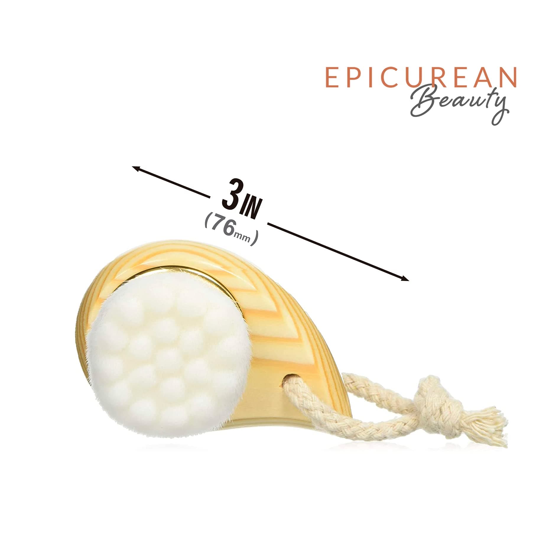 Extra Soft Portable Face Brush for Cleansing, Massaging, Brushing & Masks – Massages & Gently Exfoliates the Skin for a Deep Clean – Cruelty-Free, Vegan Skincare