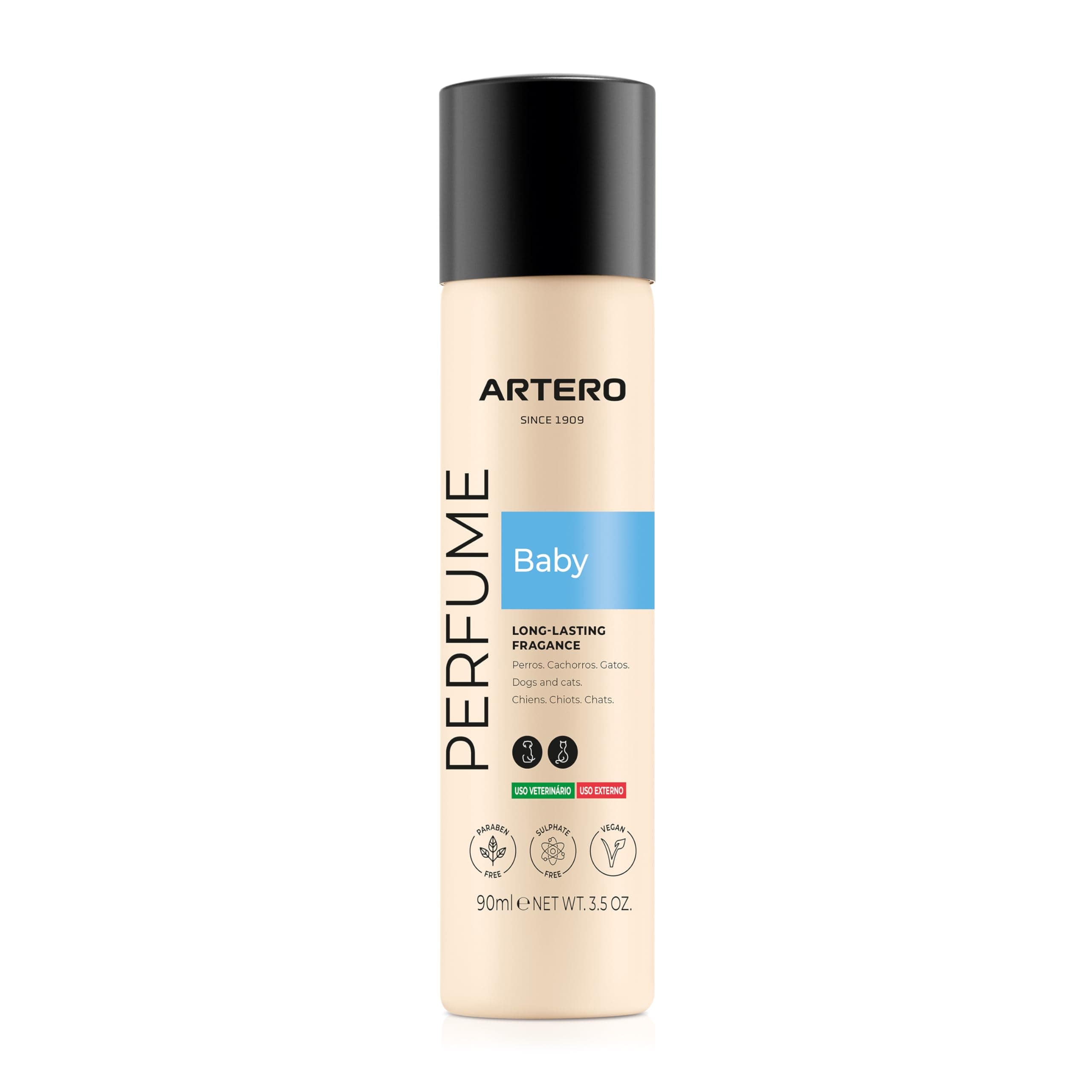 ARTERO Perfume. Finishing Cologne for Dogs and Cats, Grooming Spray. Cologne Long Lasting Sprays After Bath - deodorizing. (Baby)