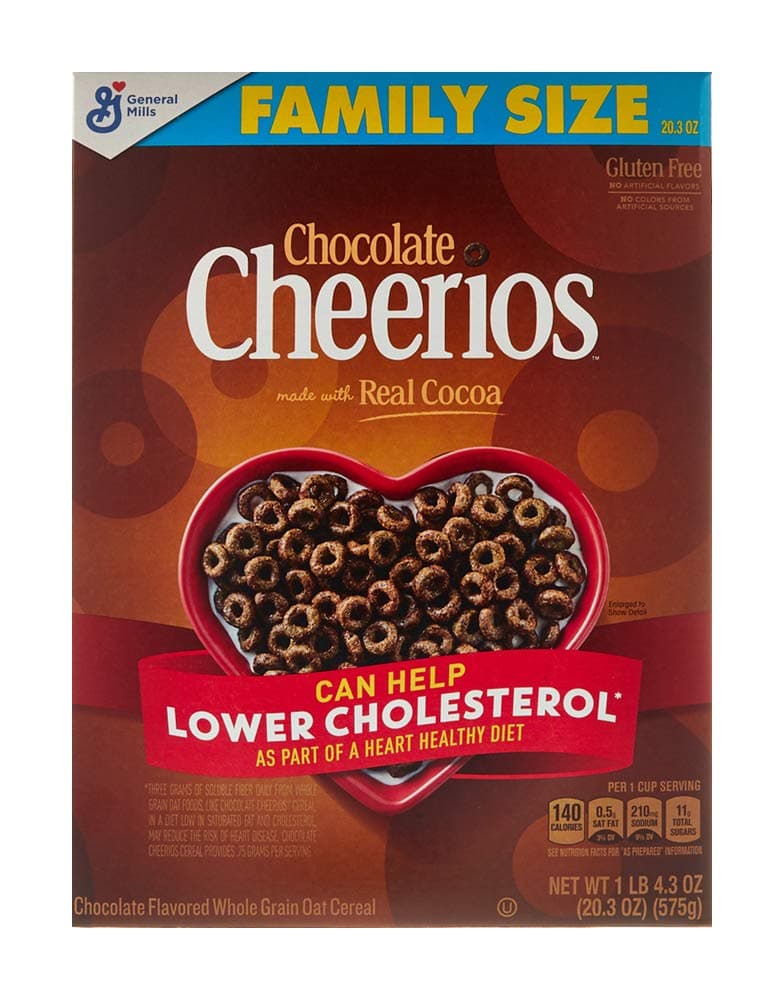 Chocolate Cheerios Breakfast Cereal with Oats, Gluten Free, 20.3 oz
