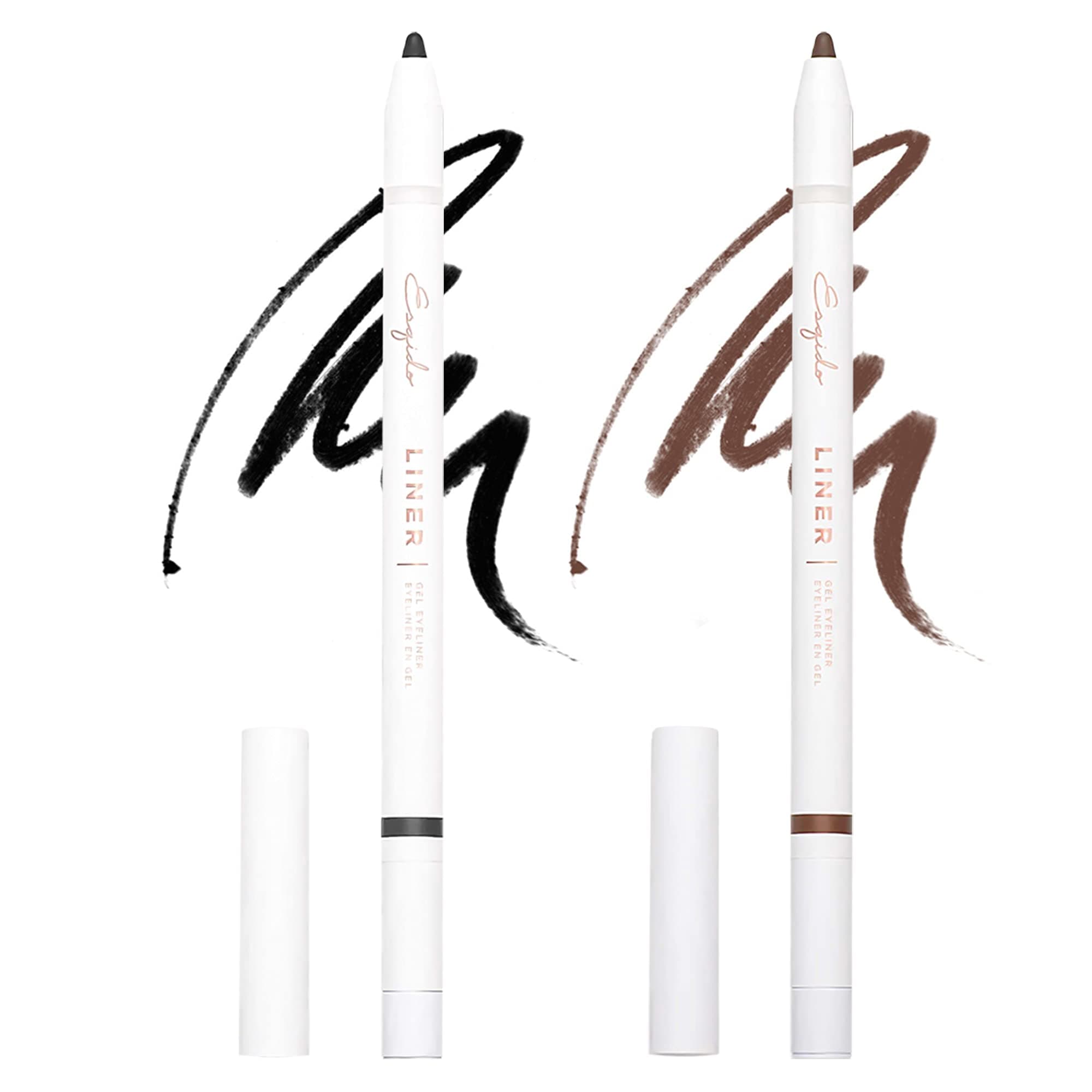 EsqidoGel Pencil Eyeliner - Water Resistant (Black/Brown)