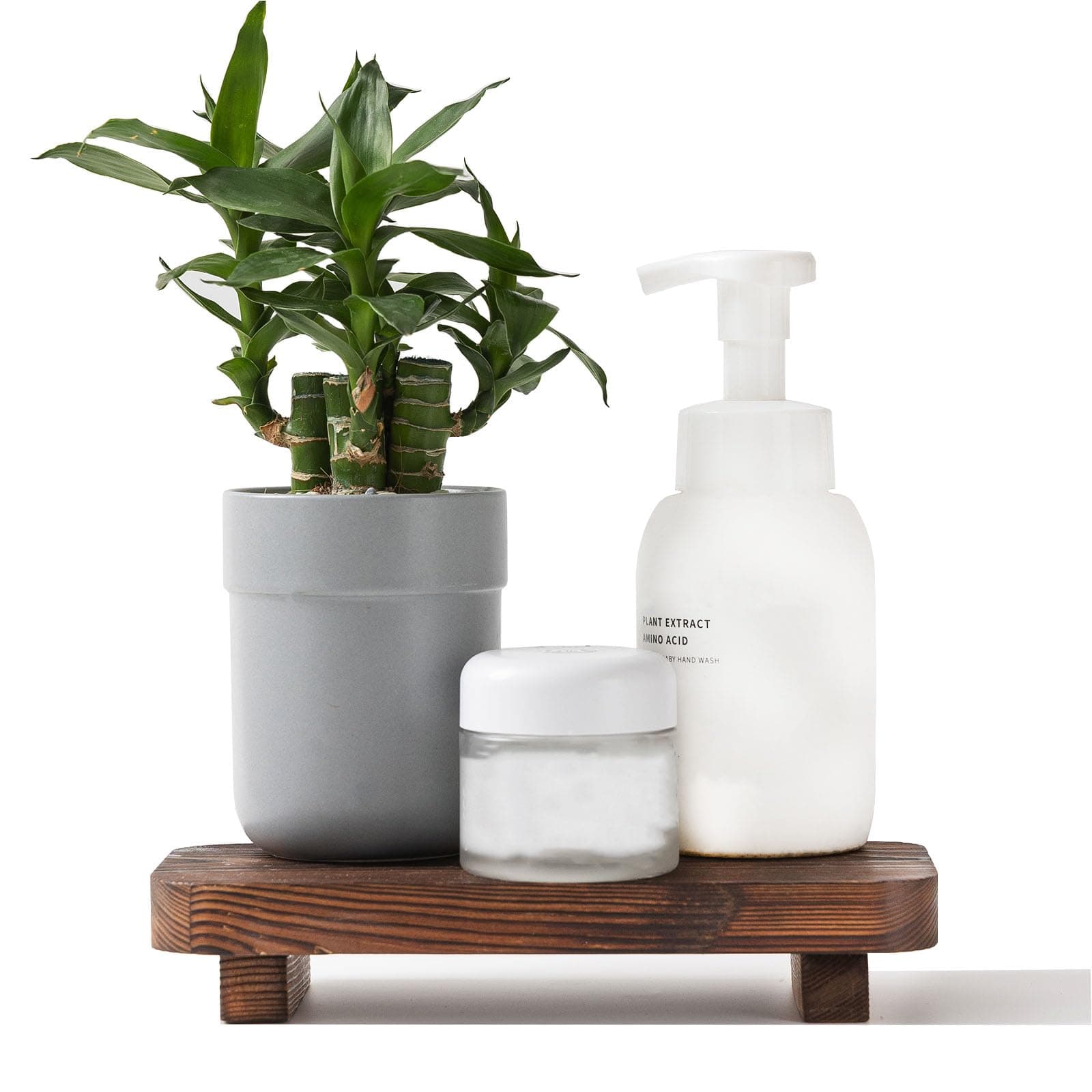 Wood Risers for Decor Display, Bathroom Counter Sink Decor, Dish Soap Tray Wood Tray for Kitchen Counter, Small Wooden Soap Stand, Wood Soap Pedestal, Soap Dispenser Stand Modern Farmhouse