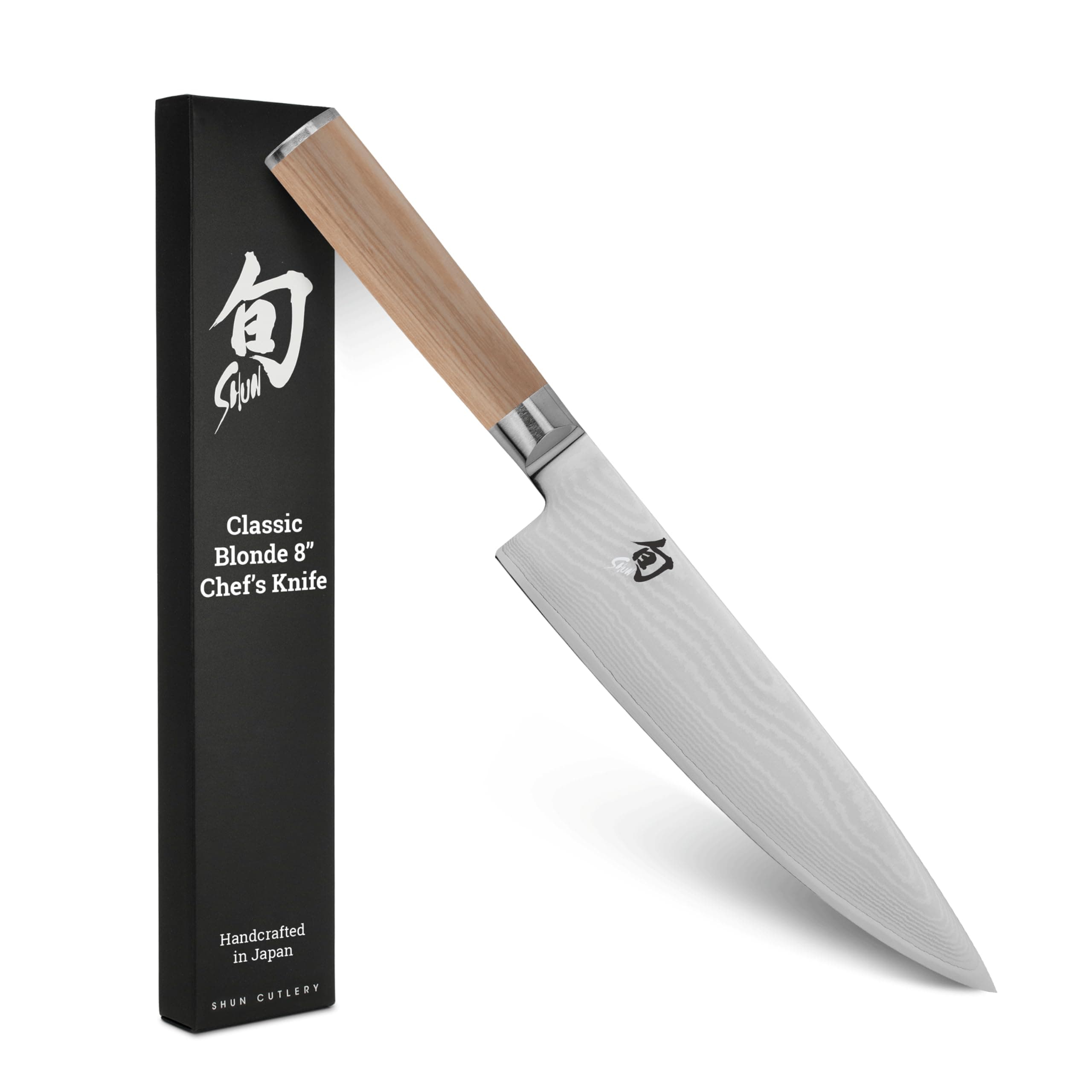 Cutlery Classic Blonde Chef's Knife 8”, Thin, Light Kitchen Knife, Ideal for All-Around Food Preparation, Authentic, Handcrafted Japanese Knife, Professional Chef Knife