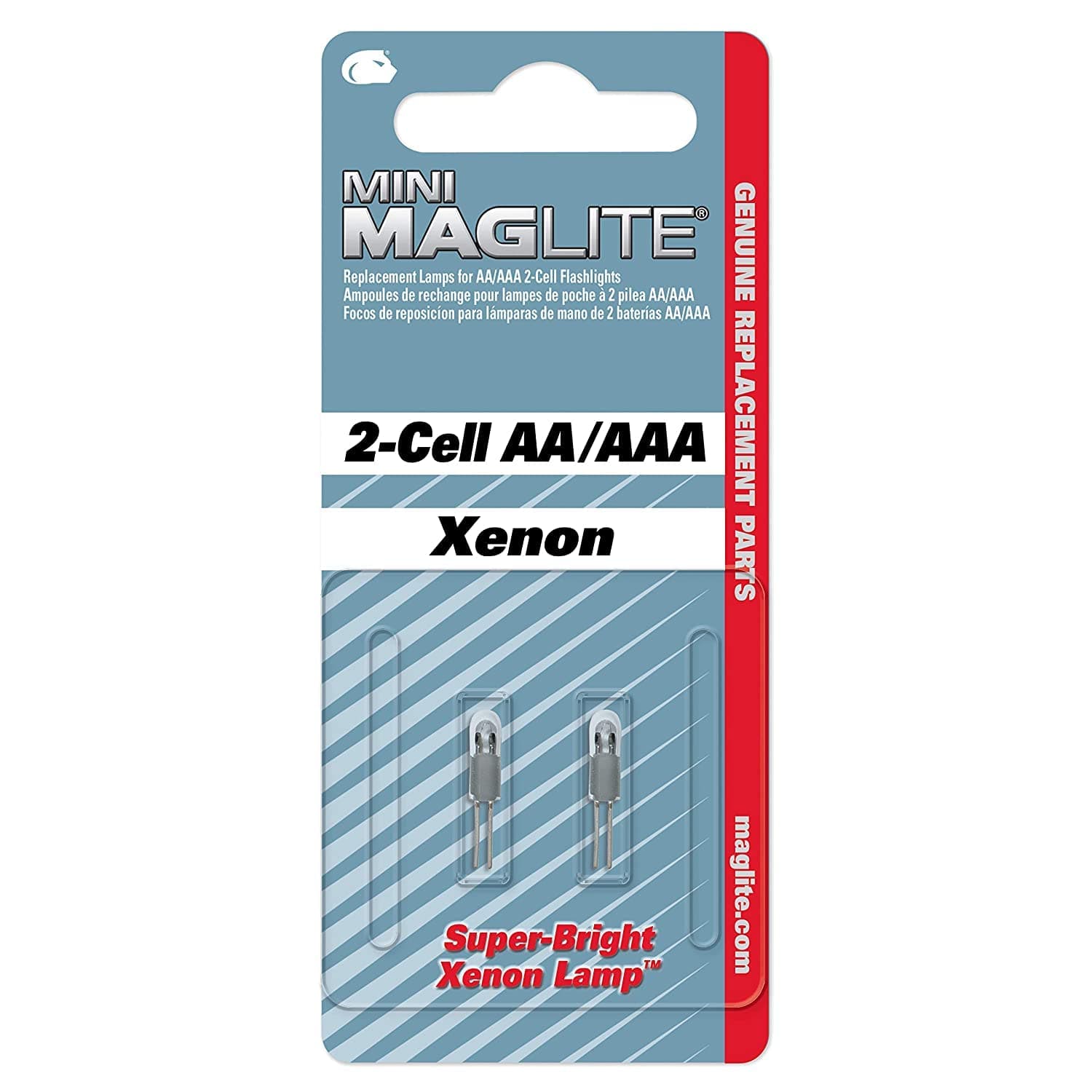 Mag-Lite Mini Mag AA Krypton Bulb 2Pk