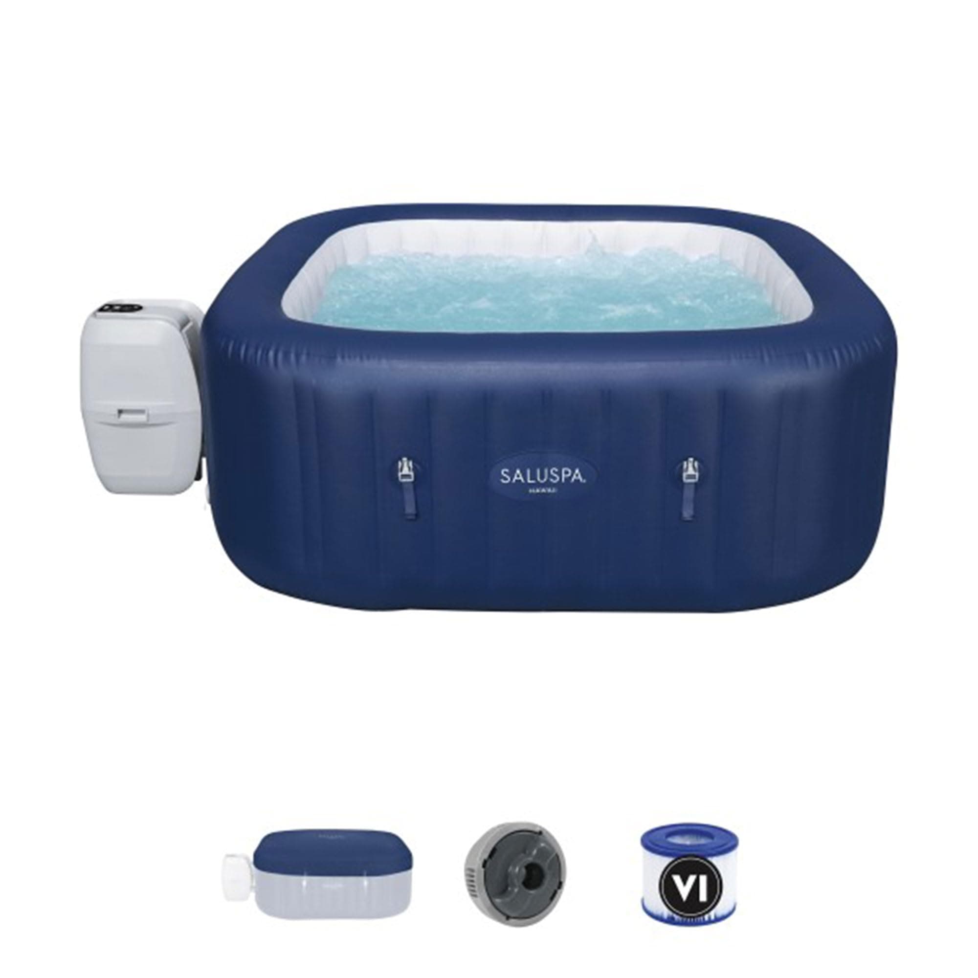 Bestway SaluSpa Hawaii 4 to 6 Person Smart AirJet Inflatable Hot Tub with App Control