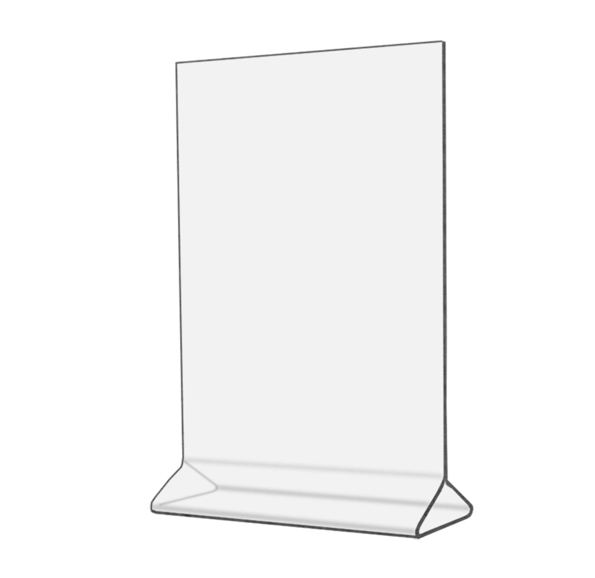 Elite Display Thick Acrylic Picture Frames 5x7, Clear Plastic Photo Frames, Sign Holders, Menu Holders, Display Stands (6-pack)