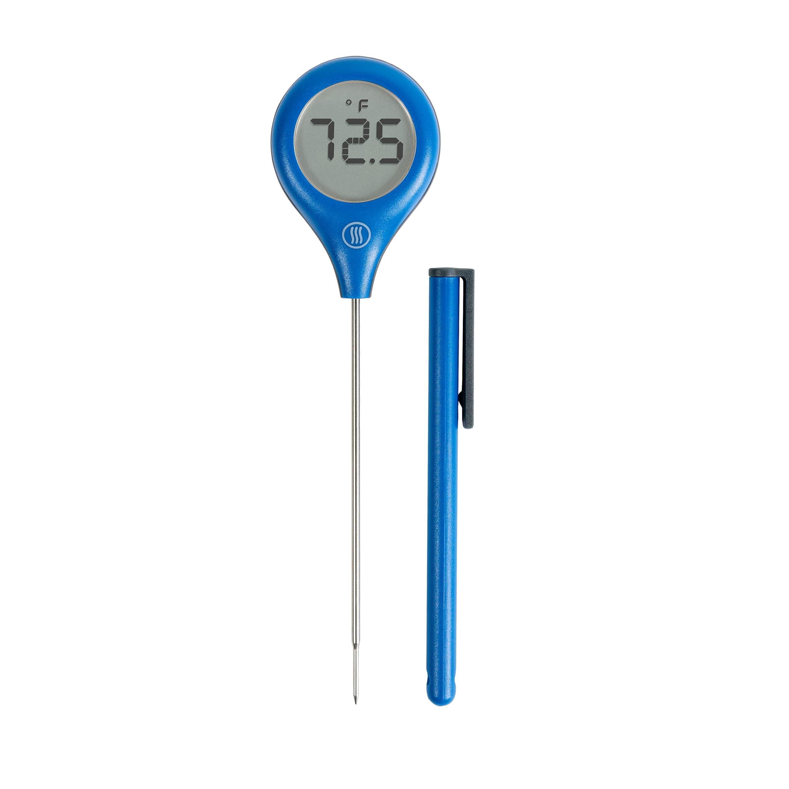 ThermoWorks ThermoPop 2, No.1 Recommended Best Value Instant Read Thermometer - Nautical Blue