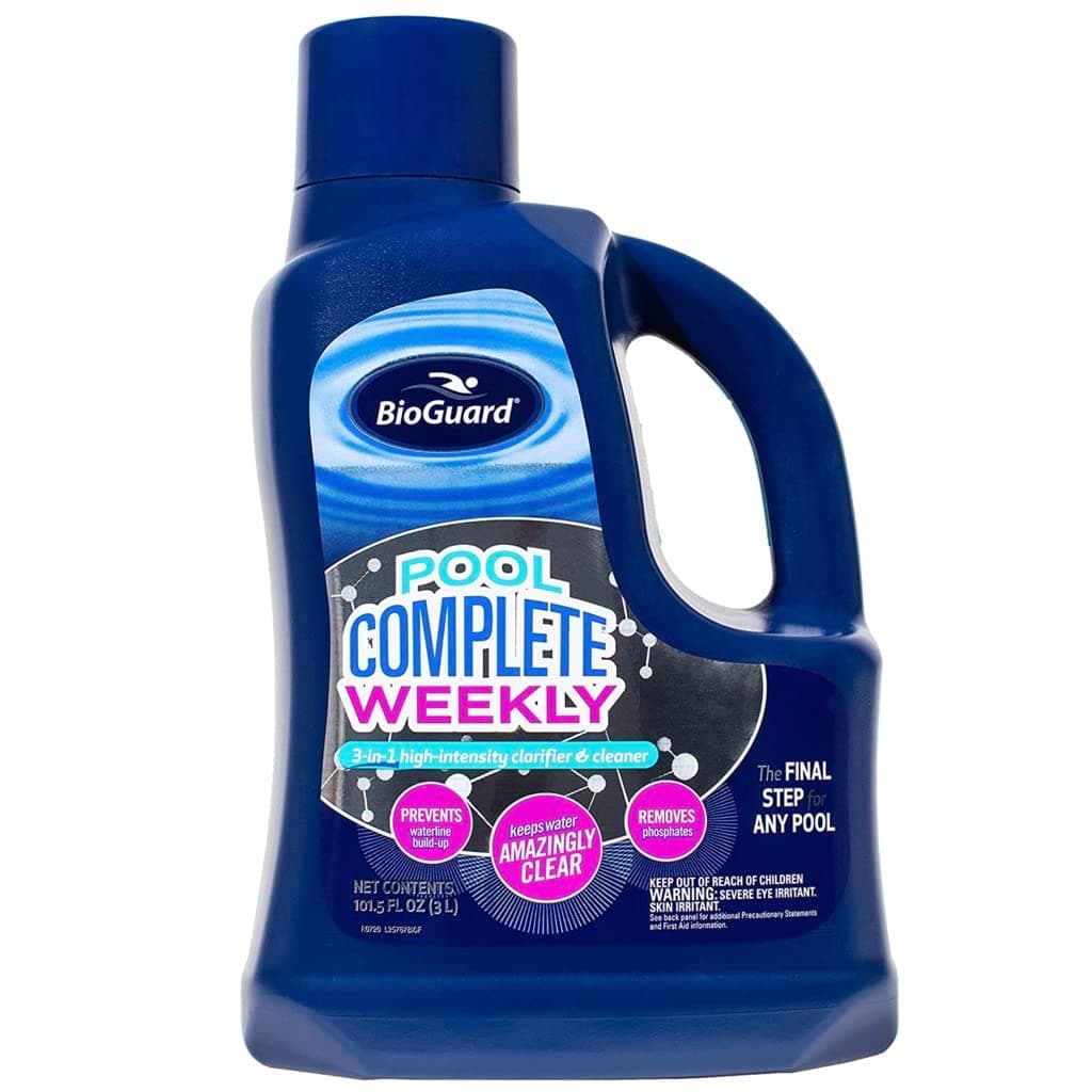 Pool Complete Weekly 3L, 3-in-1 High-Intensity Clarifier & Cleaner, Prevents Waterline Buildup, Removes Phosphates, Keeps Water Clear