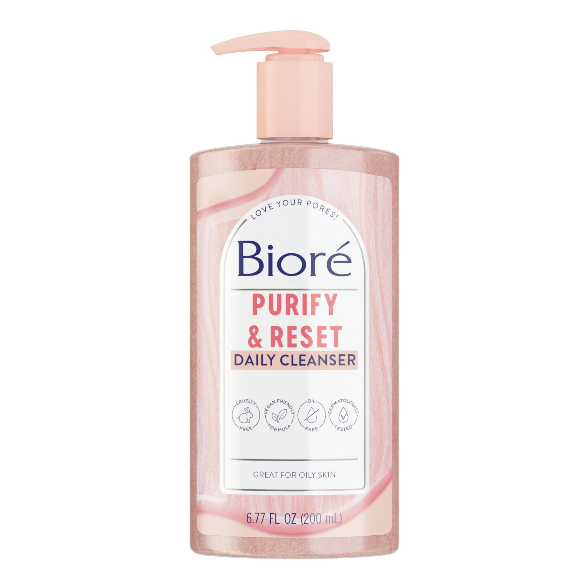 Biore, Purify & Reset Daily Cleanser, 6.77 fl oz (200 ml)