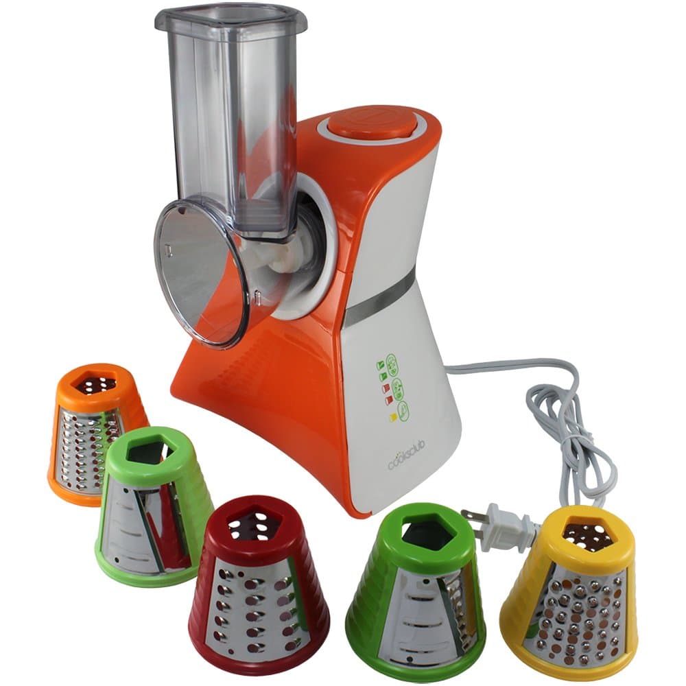 Cooks Club USA VC02SOR Salad Maker Food Processor, Mini, Orange