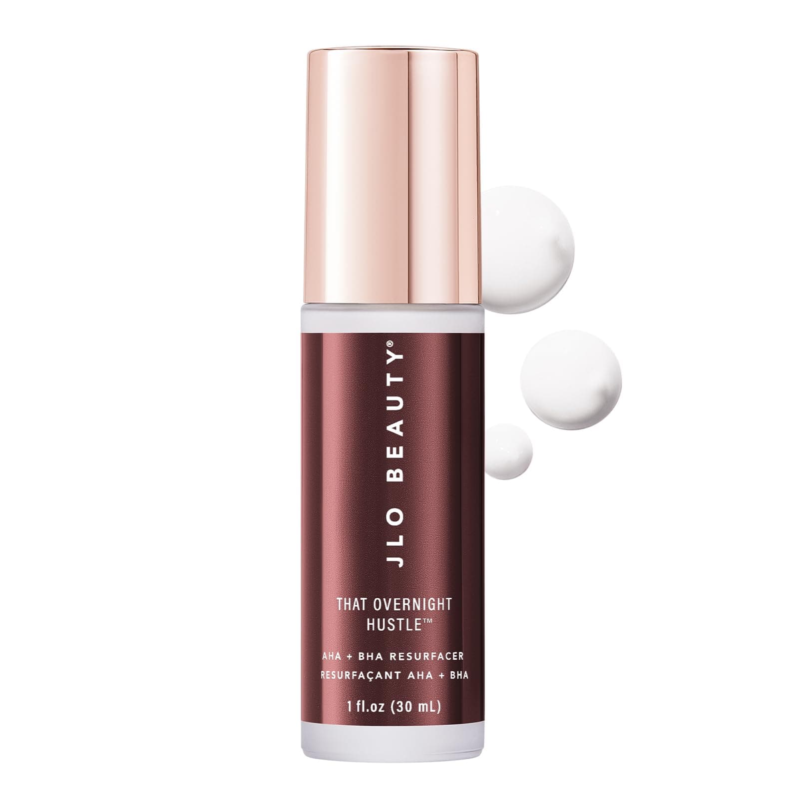 AHA BHA Exfoliant Face Cream, Night Moisturizer with Glycolic Acid & Hyaluronic Acid, Skin Care for Women, That Overnight Hustle Exfoliating Night Cream for Fine Line Support, 1 Oz