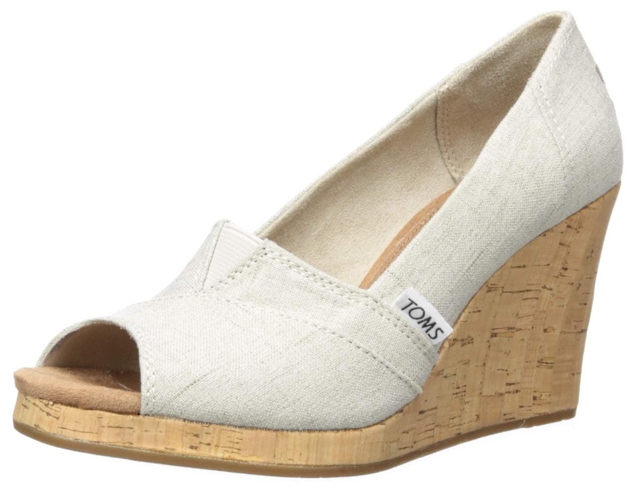 Women's Classic Espadrille Wedge Sandal, Natural Crosshatch Jacquard, 12