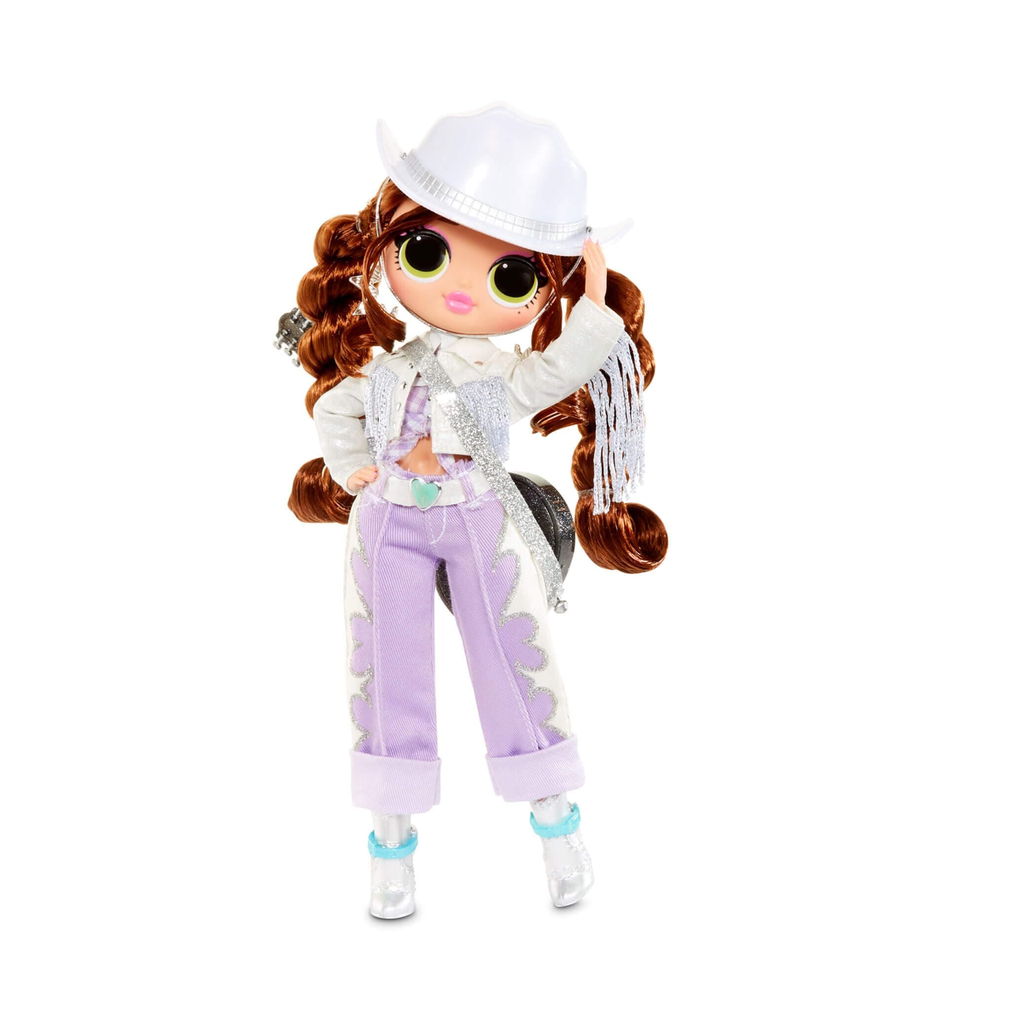 OMG Remix Lonestar Fashion Doll, Plays Music with Extra Outfit, 25 Surprises Including Shoes, Hair Brush, Doll Stand, Magazine, and Record Player Package - for Girls Ages 4+