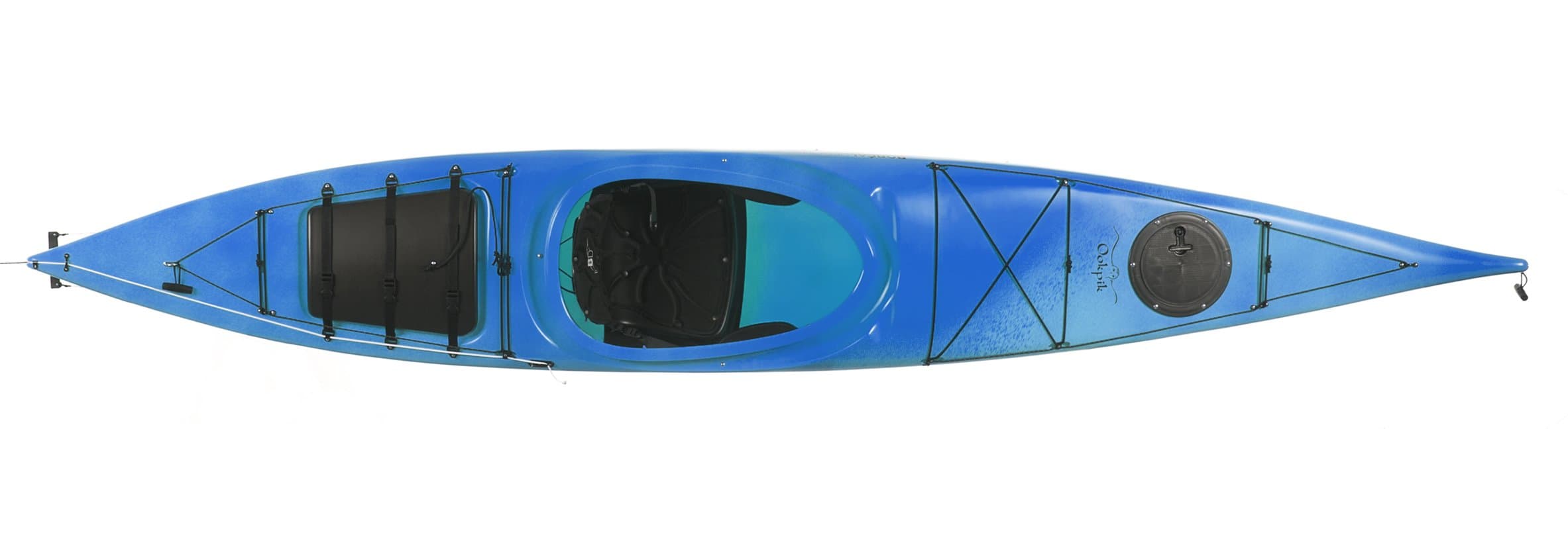 Boreal Design Ookpik PE Rudder Touring Kayak, White/Blue