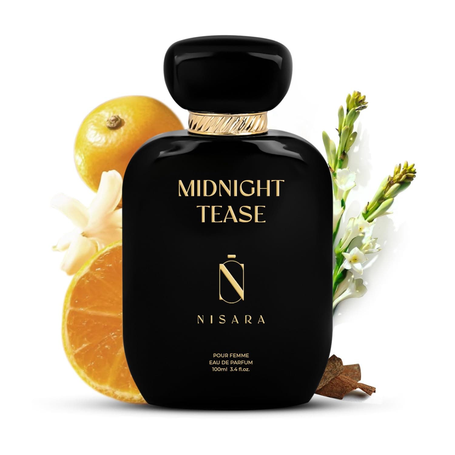 Midnight Tease Perfume For Women, 100ml Girl Long Lasting Liquid Eau De Parfum, Floral Woody Musky Fragrance With Musk, Cedarwood & Vanilla Notes