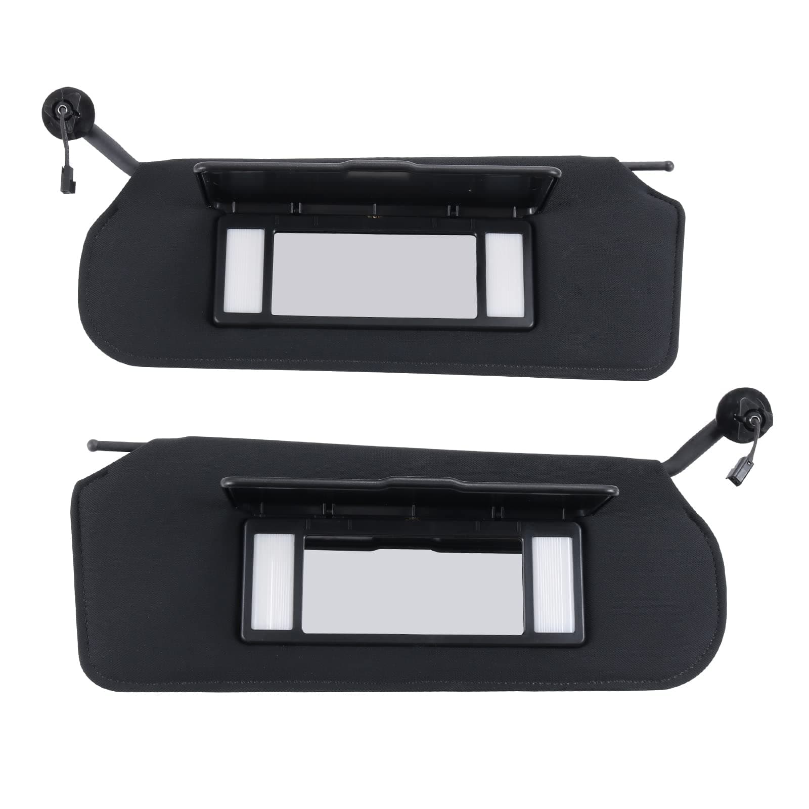 BUSIDN Automotive Sun Visor with Updated Bright LED Lights Sunvisors Replacement for Corvette C5 Chevrolet 1997-2004 Replaces 10442033 10442034 Left Driver and Right Passenger Side