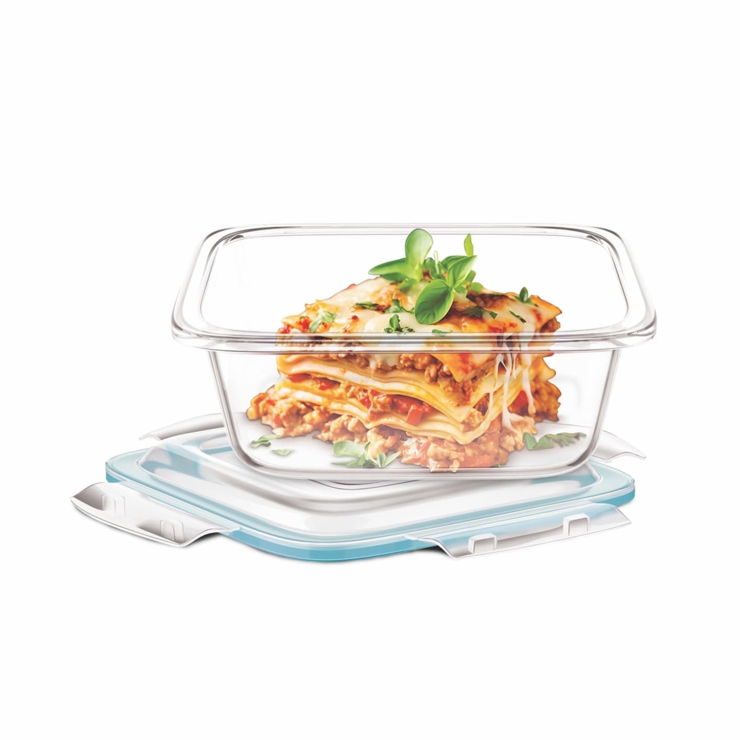 Signoraware Lock 'N' Store Glass Container, 310ml/11cm