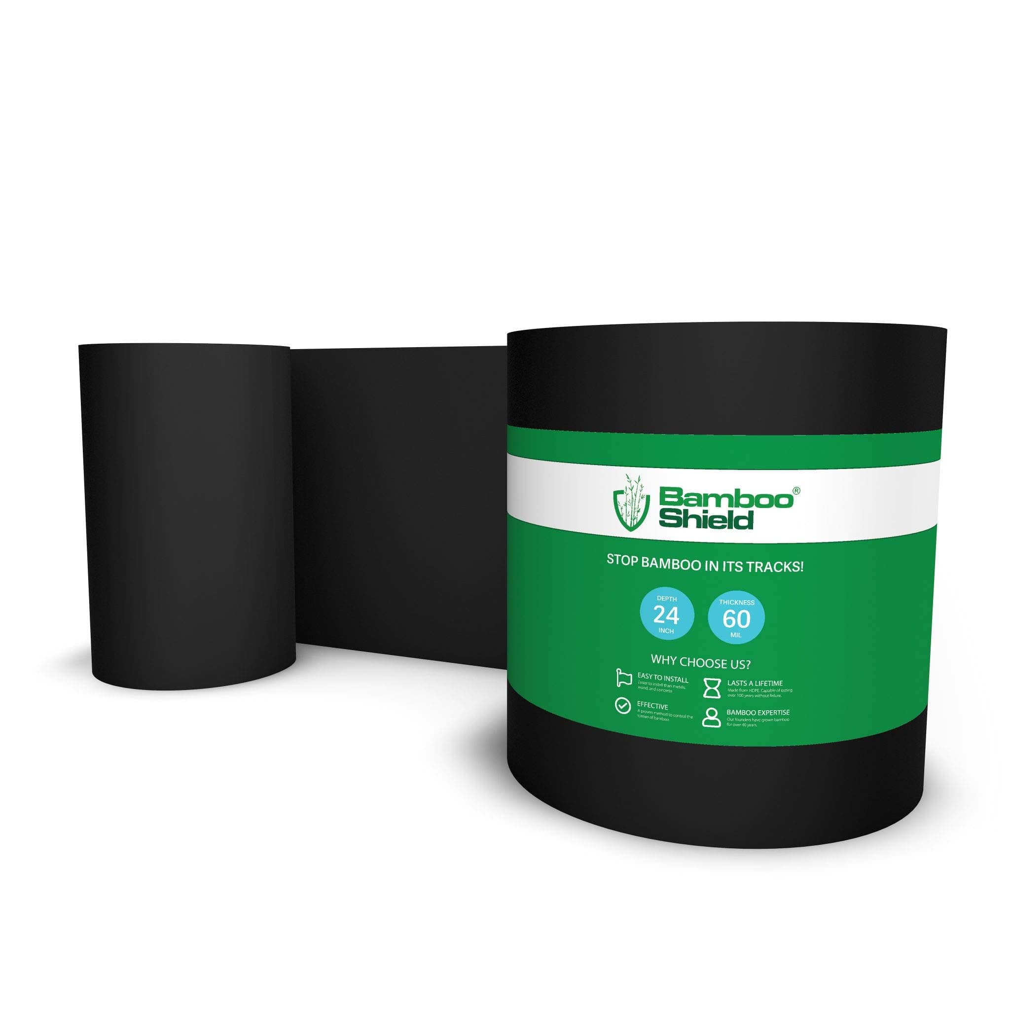 Bamboo Shield20 feet Long x 24 inch x 60 mil - Bamboo Root Barrier/Water Barrier