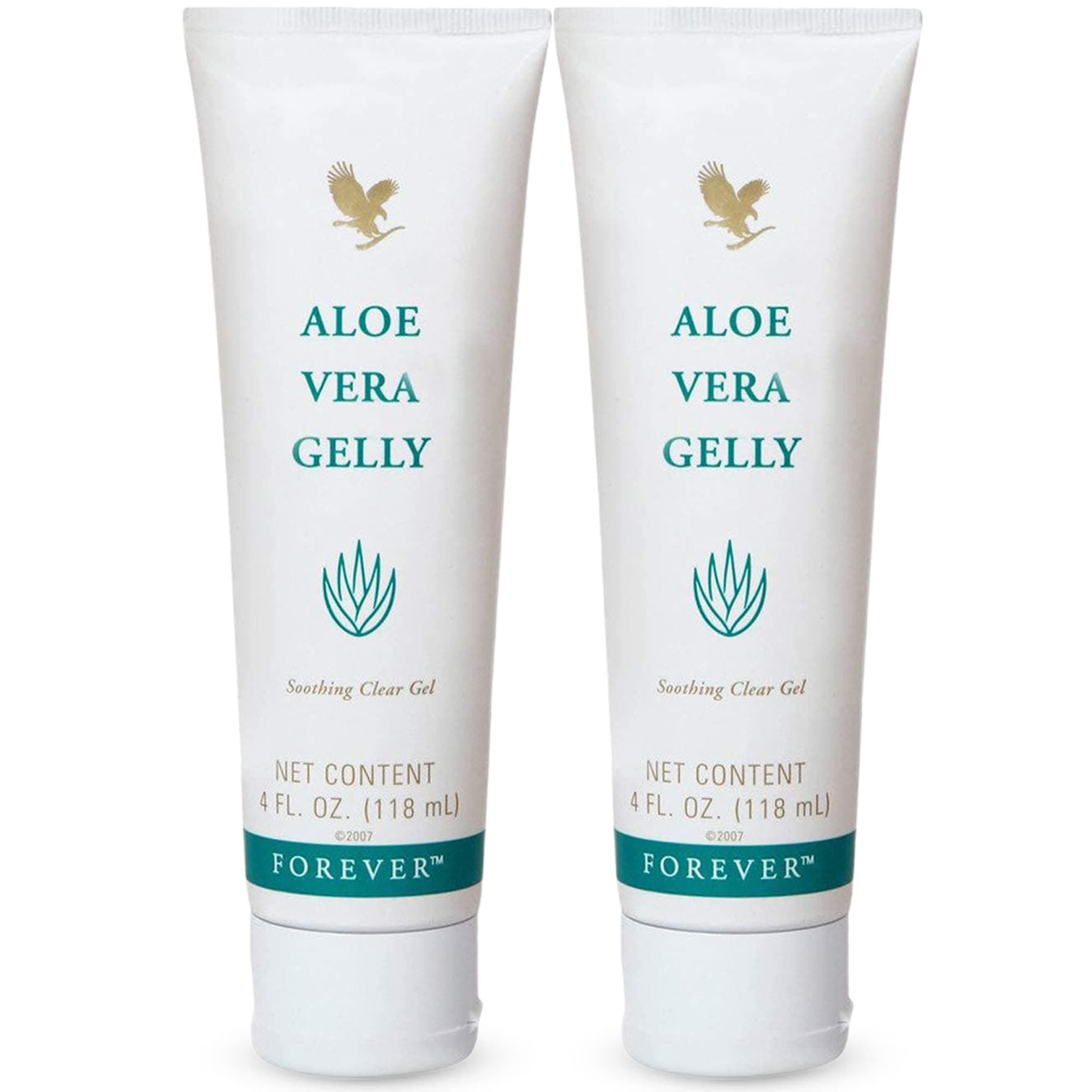 Forever Living - Aloe Vera Gelly - Pure Aloe for Ultimate Skin Comfort - Moisturizing, Conditioning, and Soothing Gel - Vegan - 4 fl oz (Pack of 2)