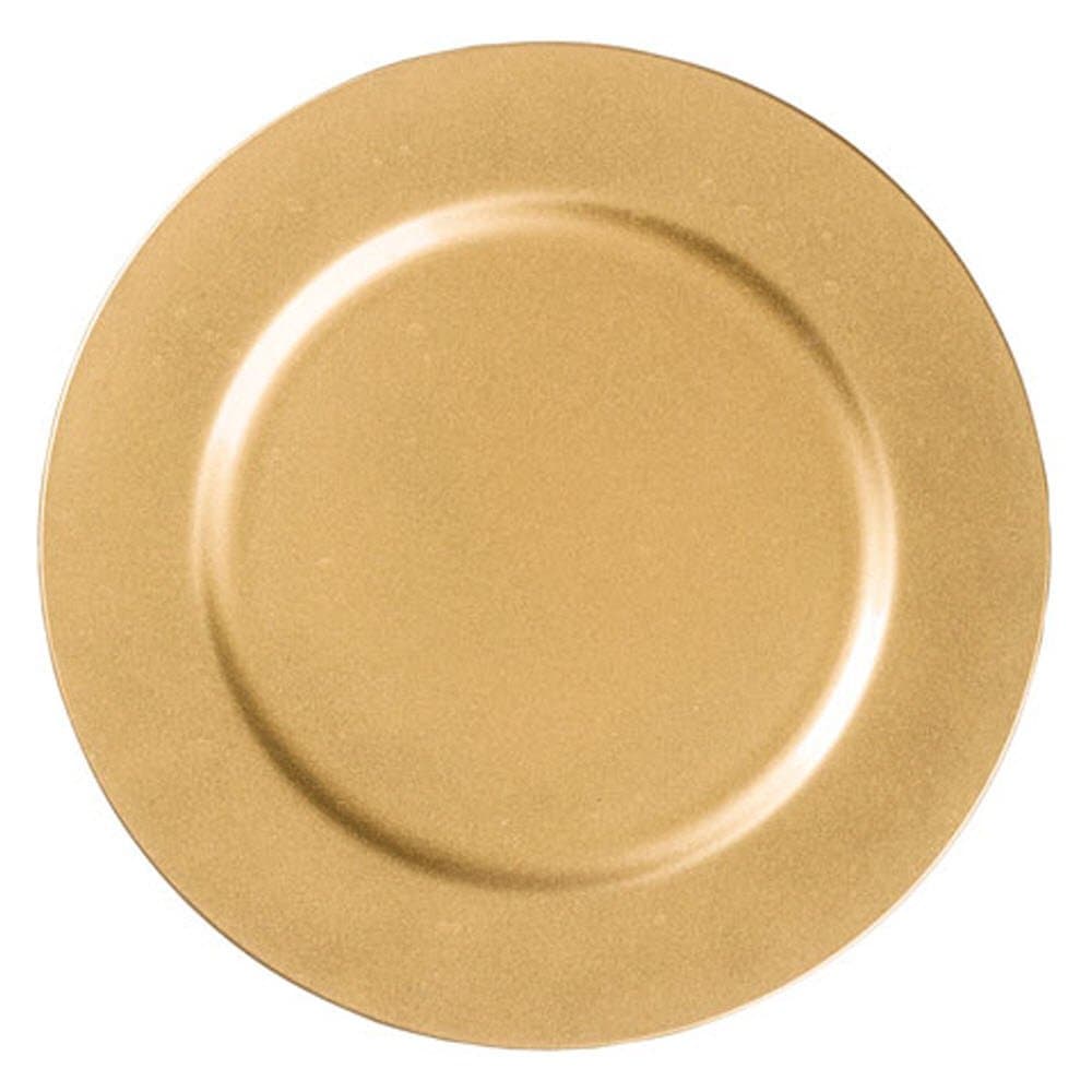 Darice Charger Plate-Gold-Round-13 inches
