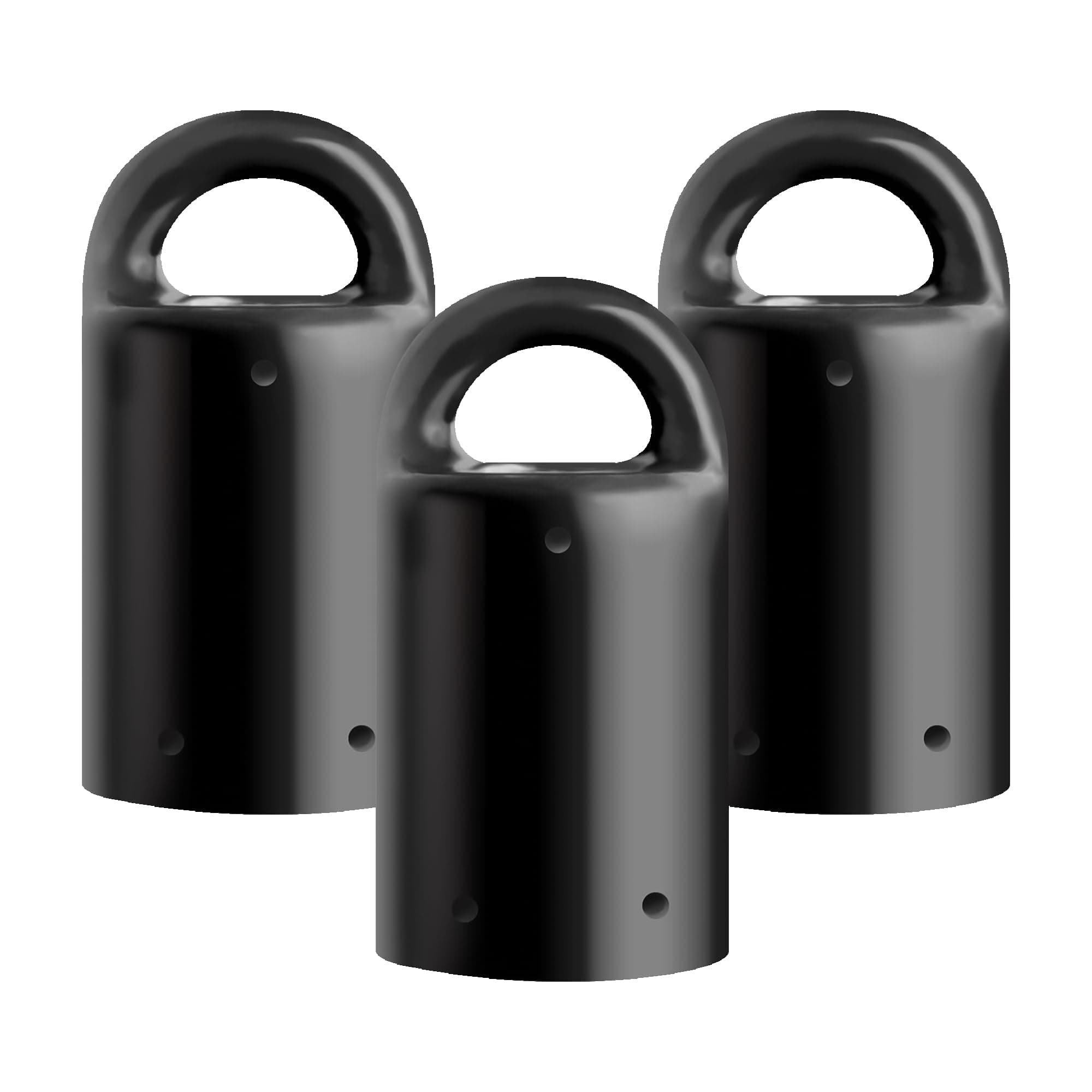 MagnetPAL 3 Pack Heavy-Duty Neodymium Anti-Rust Magnet, Best for Magnetic Stud Finder/Key Organizer/Indoor and Outdoor Multi Uses, Black with Key Ring (SP-MPM3BK)