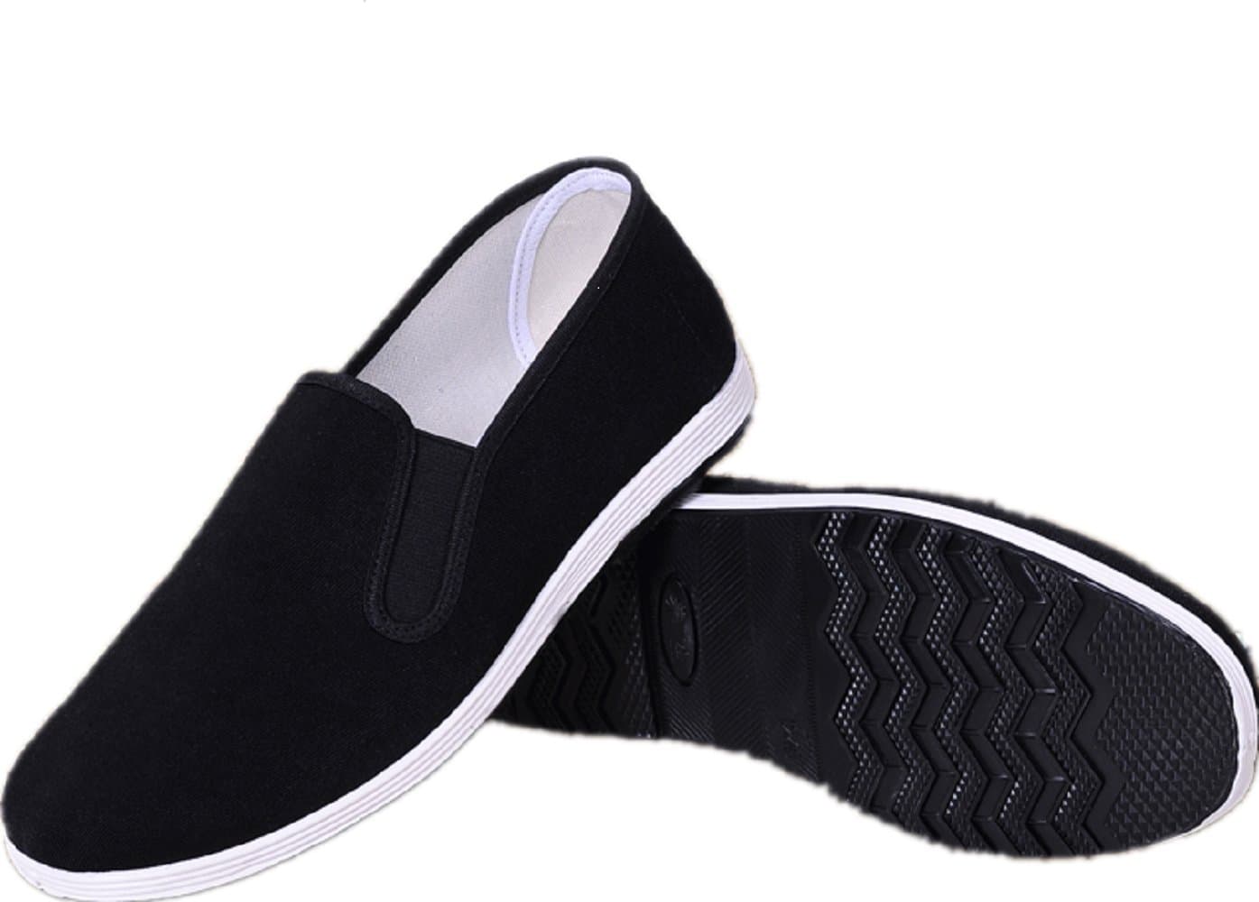 Chinese Traditional Old Beijing Shoes Kung Fu Tai Chi Shoes Rubber Sole Unisex Black