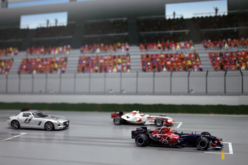 [Miniature garden Giken] diorama sheet NEO DSF-008N Racing Track background and base (stand before / corner) two by Tomica