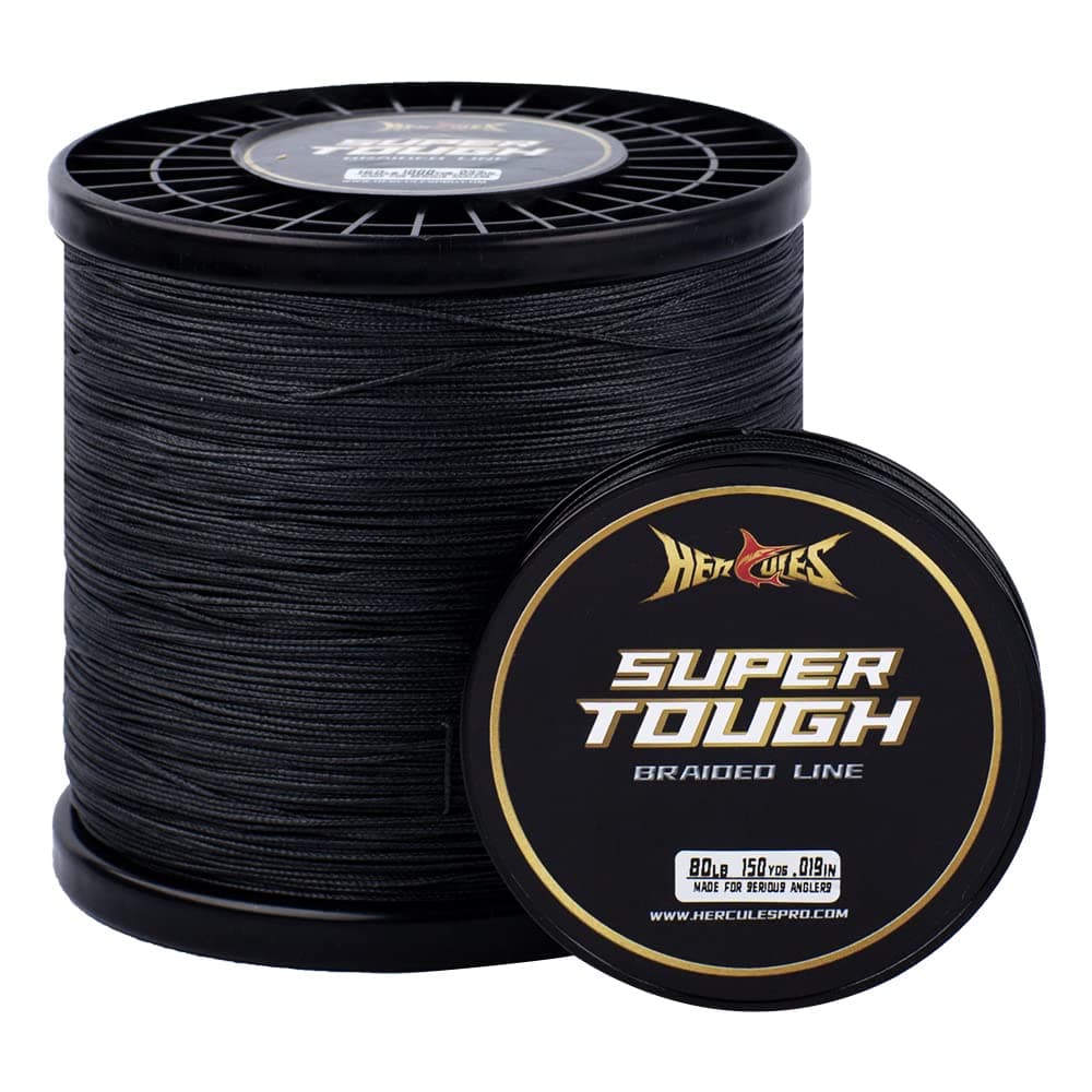 HERCULES Super Tough Braided Fishing Line 4/8 Strands 150-1000 Yards Braid Fish Line 4lb-160lb Test for Saltwater Freshwater PE Braid Fish Lines