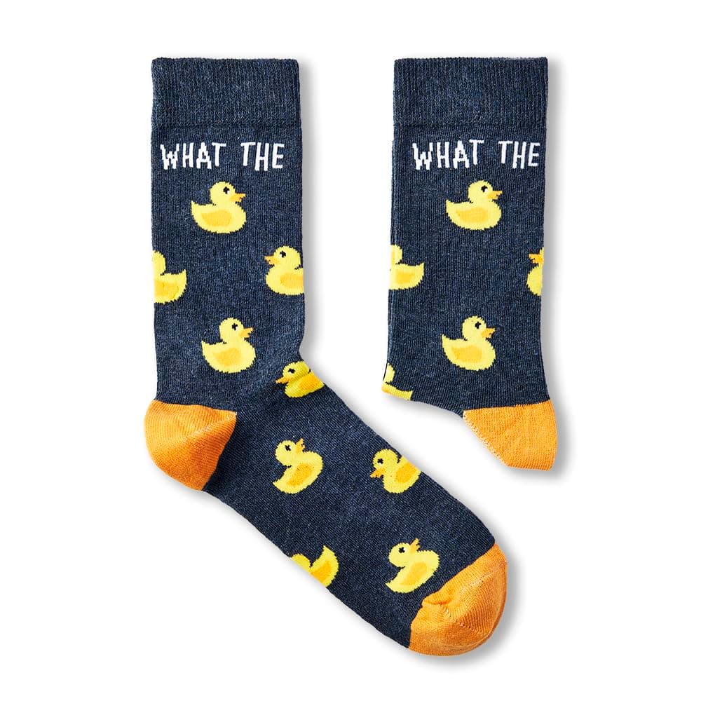 Unisex What The Duck Socks | Gift | 1 Pair | Cotton Rich Socks | Premium Socks | Novelty | Gifts