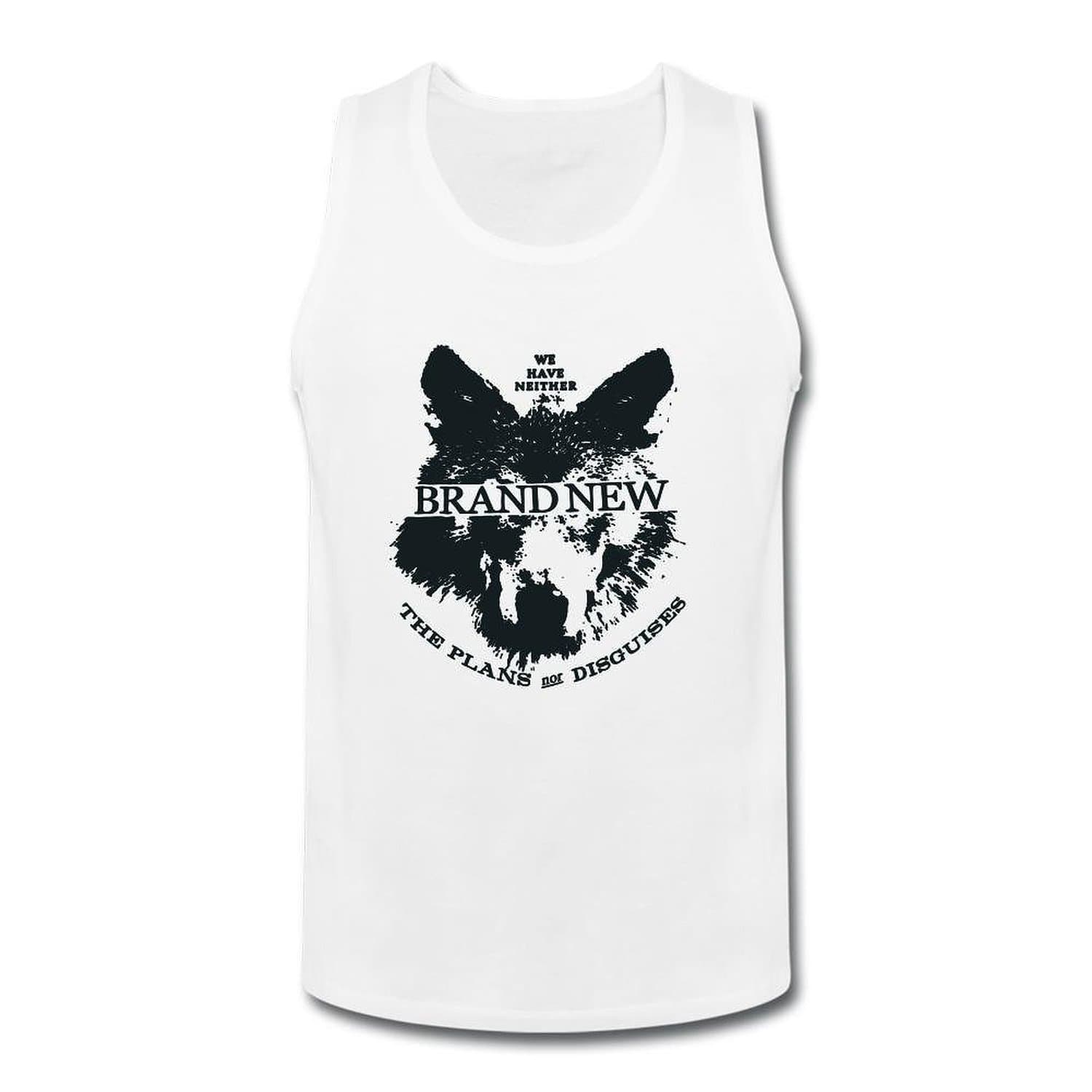 Brand New Band Logo Wolf Sleeveless Tank Top