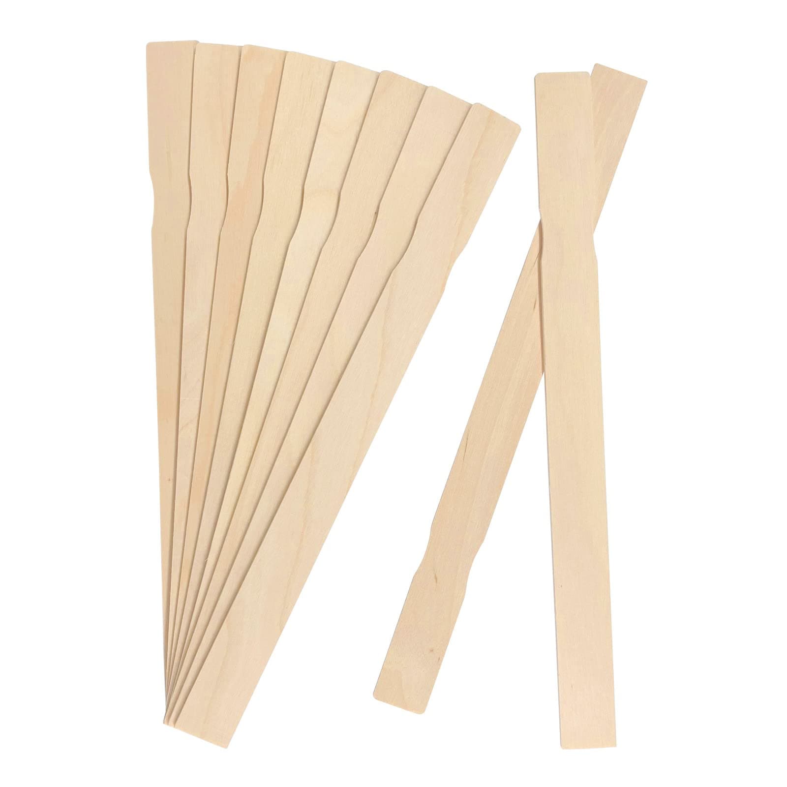 HANWER 12 Inch Paint Sticks, 50 Pack Paint Stir Sticks, Wooden Paint Stirrers, Paint Stick for Mixing Epoxy and Resin