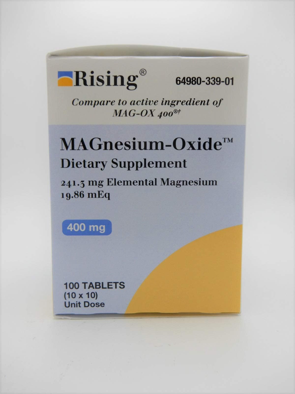 Rising Magnesium Oxide 400MG 100 Tablets Pack of 1