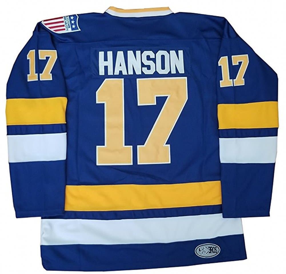Steve Hanson #17 Brothers Jersey Slap Shot Movie Hockey Charleston Shirt S-XXL