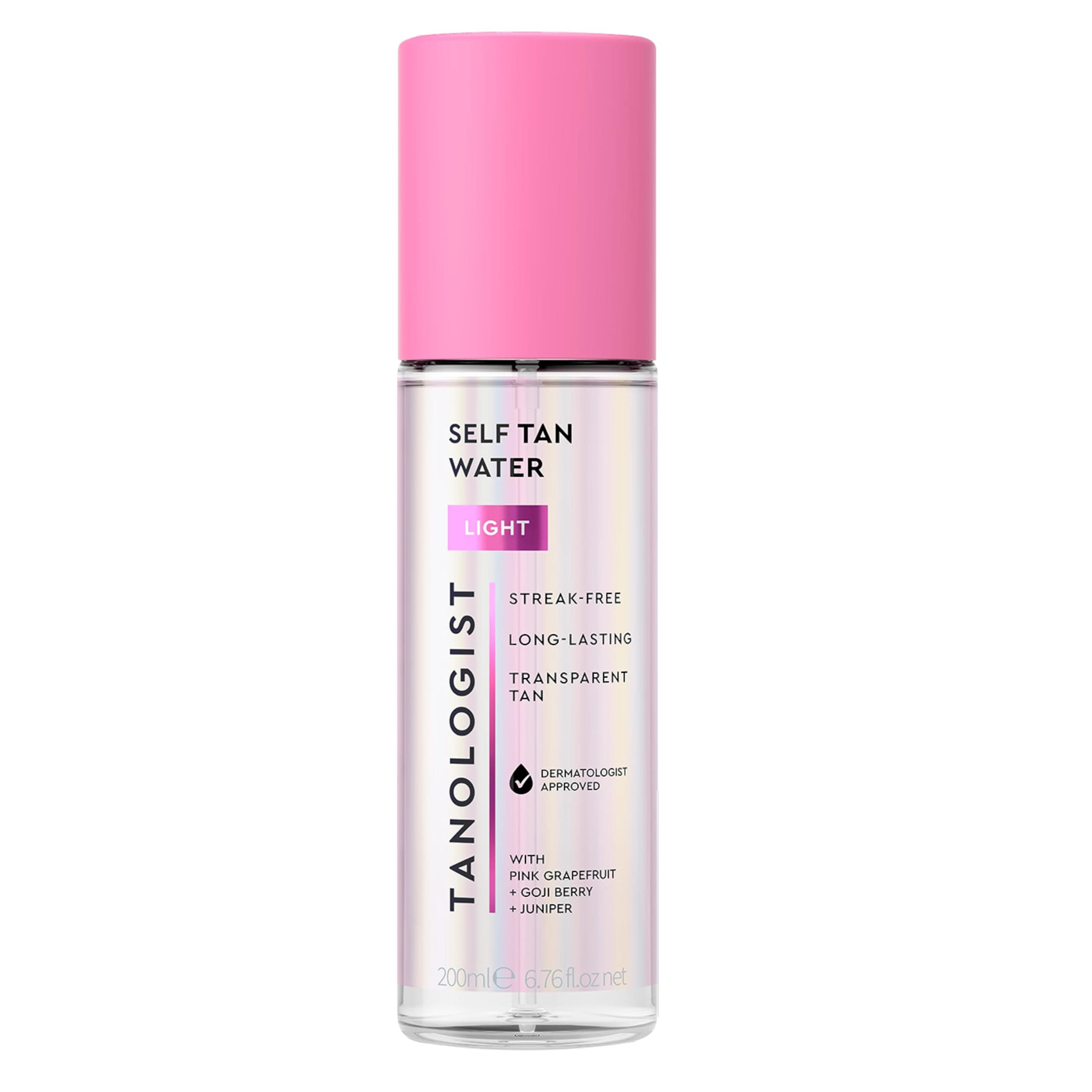 Tanologist Self Tan Water Light (200 ml) Hydrating Self Tanning Water Dermatologist Approved Clean Ingredients & Vegan