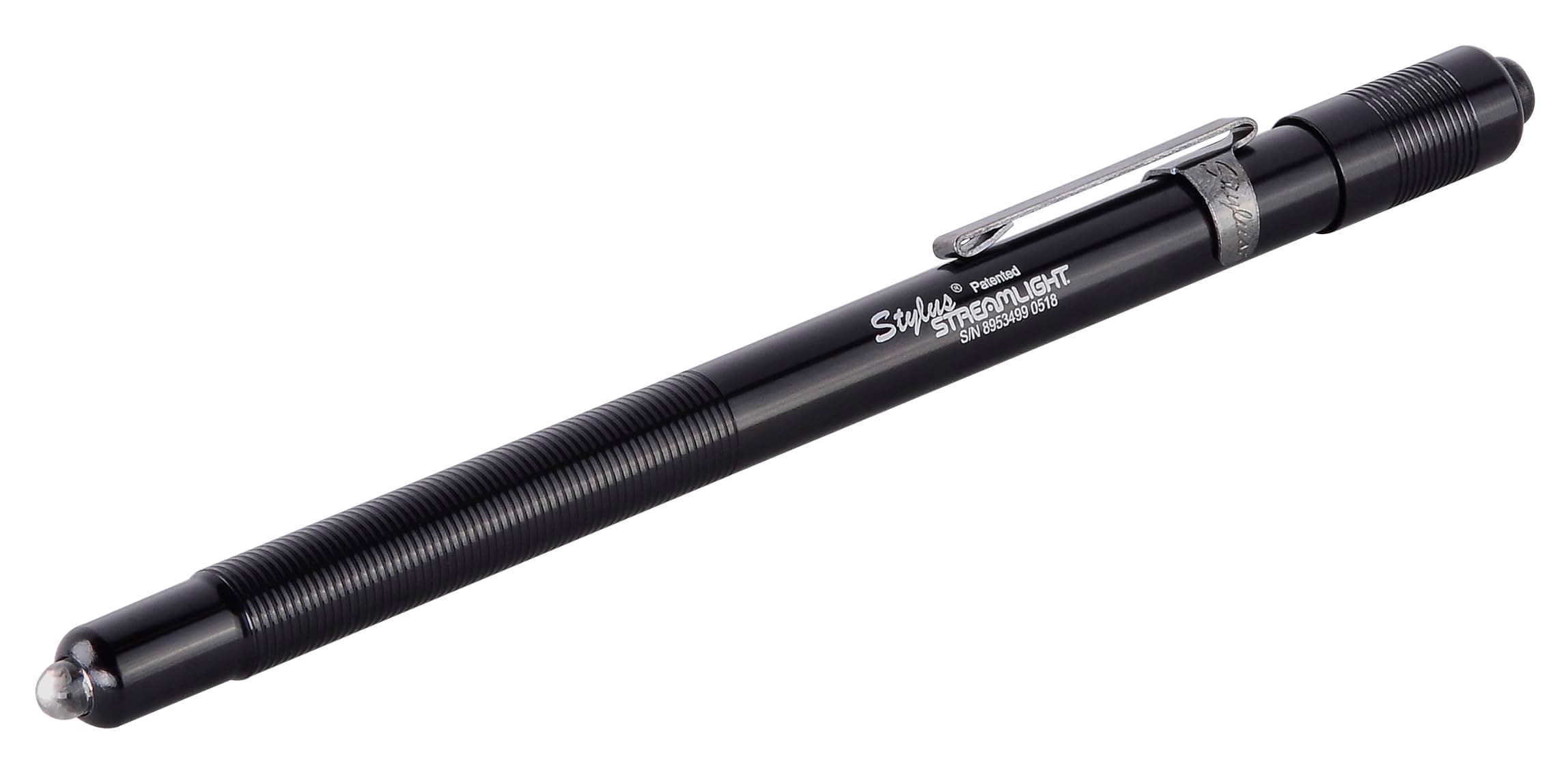 65006 Stylus 3-AAAA LED Pen Light, Black with Red Beam, 6-1/4-Inch
