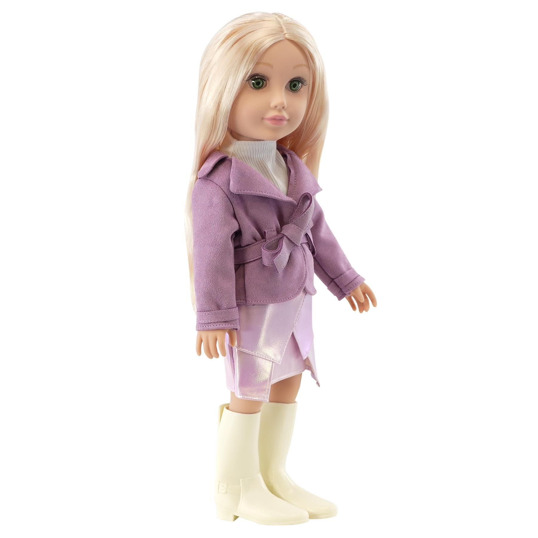 Bibi Doll 18-Inch Fashion Doll Ashley with Blonde Hair & Stylish Outfit – Realistic Dress Up Play Doll for Girls Aged 3+ – with Accessories & Brushable Hair