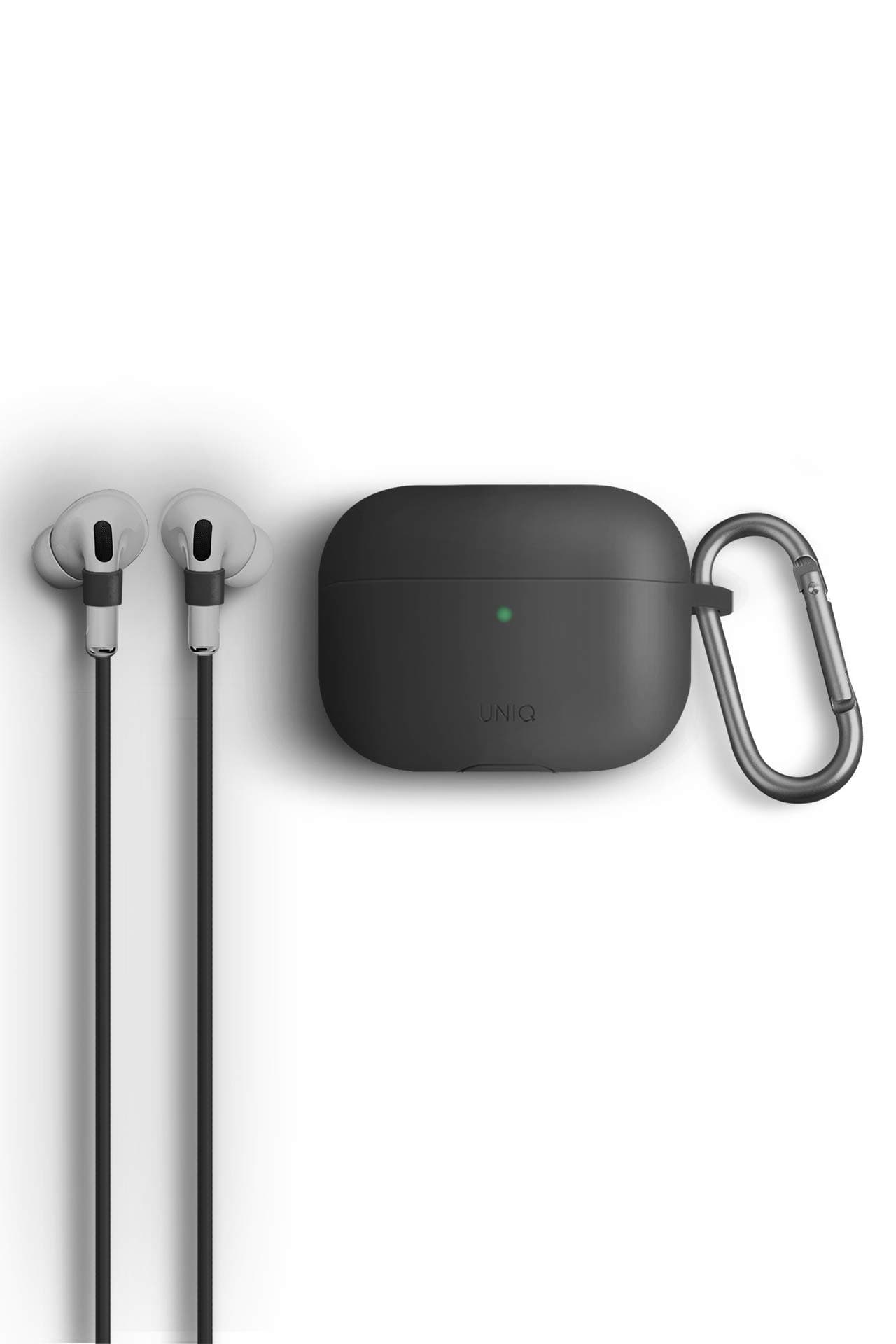 Muvtech Co-Powered by Uniq Vencer Airpods Pro Case Compatible for Apple Airpods Pro (Dark Grey)