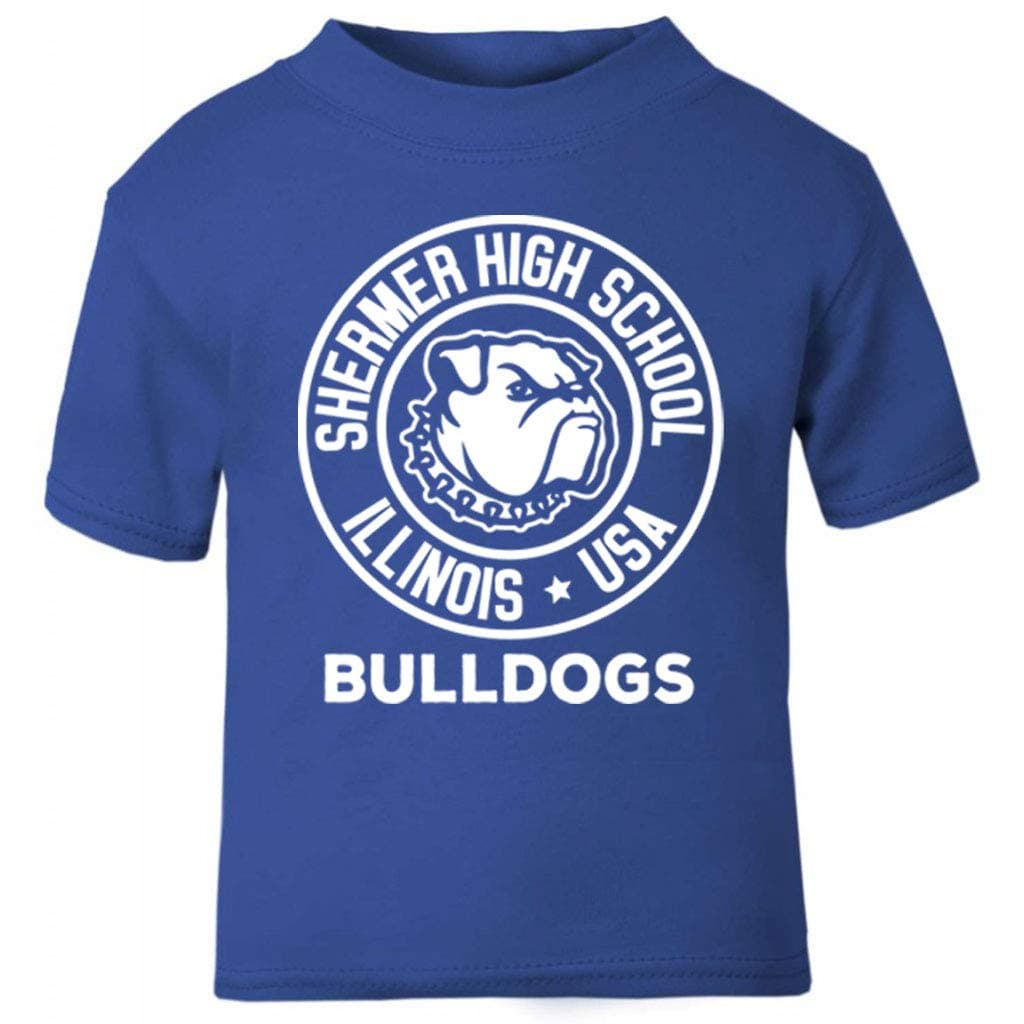 Ferris Buellers Day Off Shermer High School Breakfast Club Baby and Toddler Short Sleeve T-Shirt Royal Blue