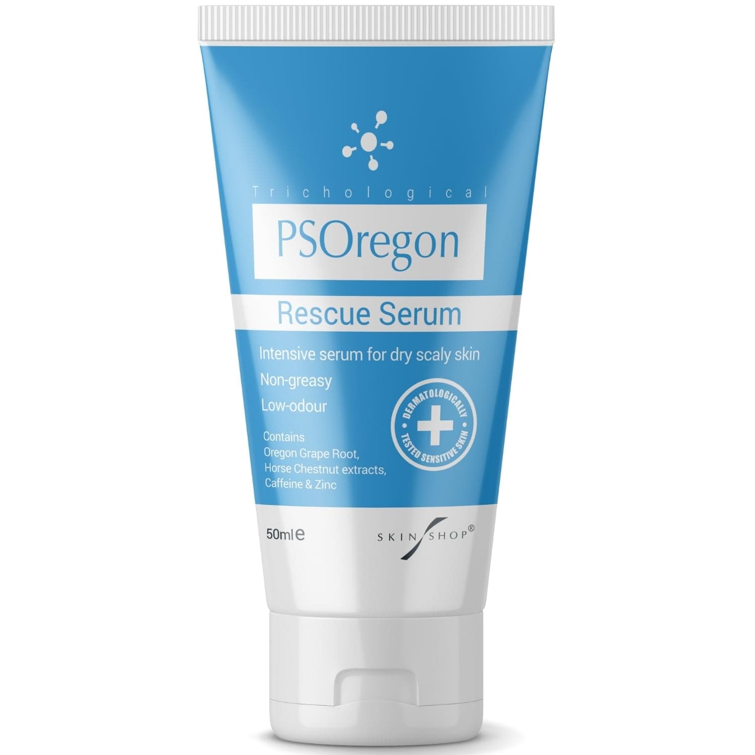 PSOregon Intensive Rescue Serum 50ml – Targeted Care for Red & Scaly Skin | Fast-Absorbing, Non-Greasy Formula | With Oregon Grape Root & Caffeine | Perfume-Free