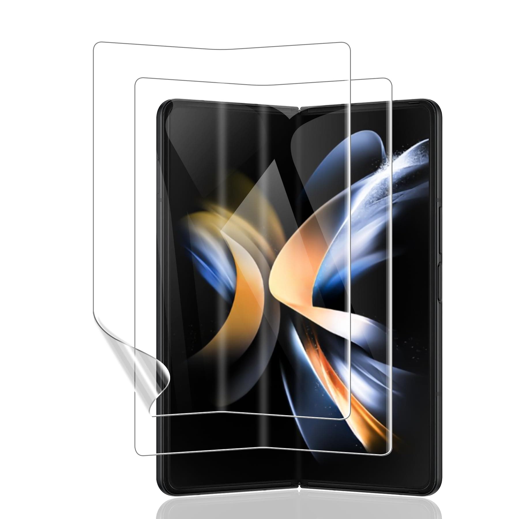 Fotbor [2 Pack] for Samsung Galaxy Z Fold 4 Screen Protectors Flexible Soft Inner Screen EPU Protective Film Full Coverage Clear Bubble-Free Case Friendly Screen Protector for Galaxy Z Fold 4, 7.6-Inch