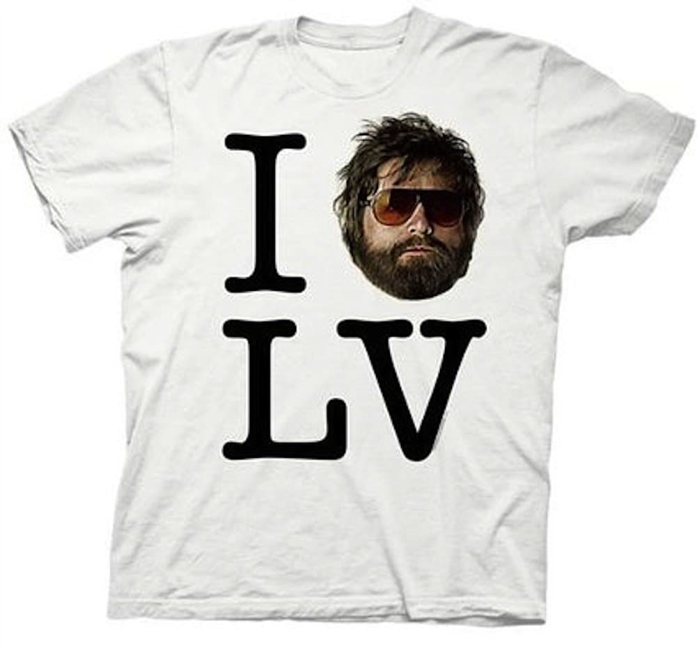 The Hangover Movie T-Shirt I Love Alan Las Vegas Adult White Tee Shirt (2XL)