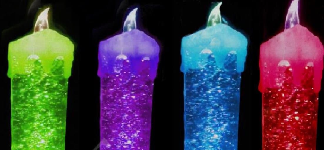 New Candle Light (with Swirling Glitter Effect) Colour Changing Fantastic
