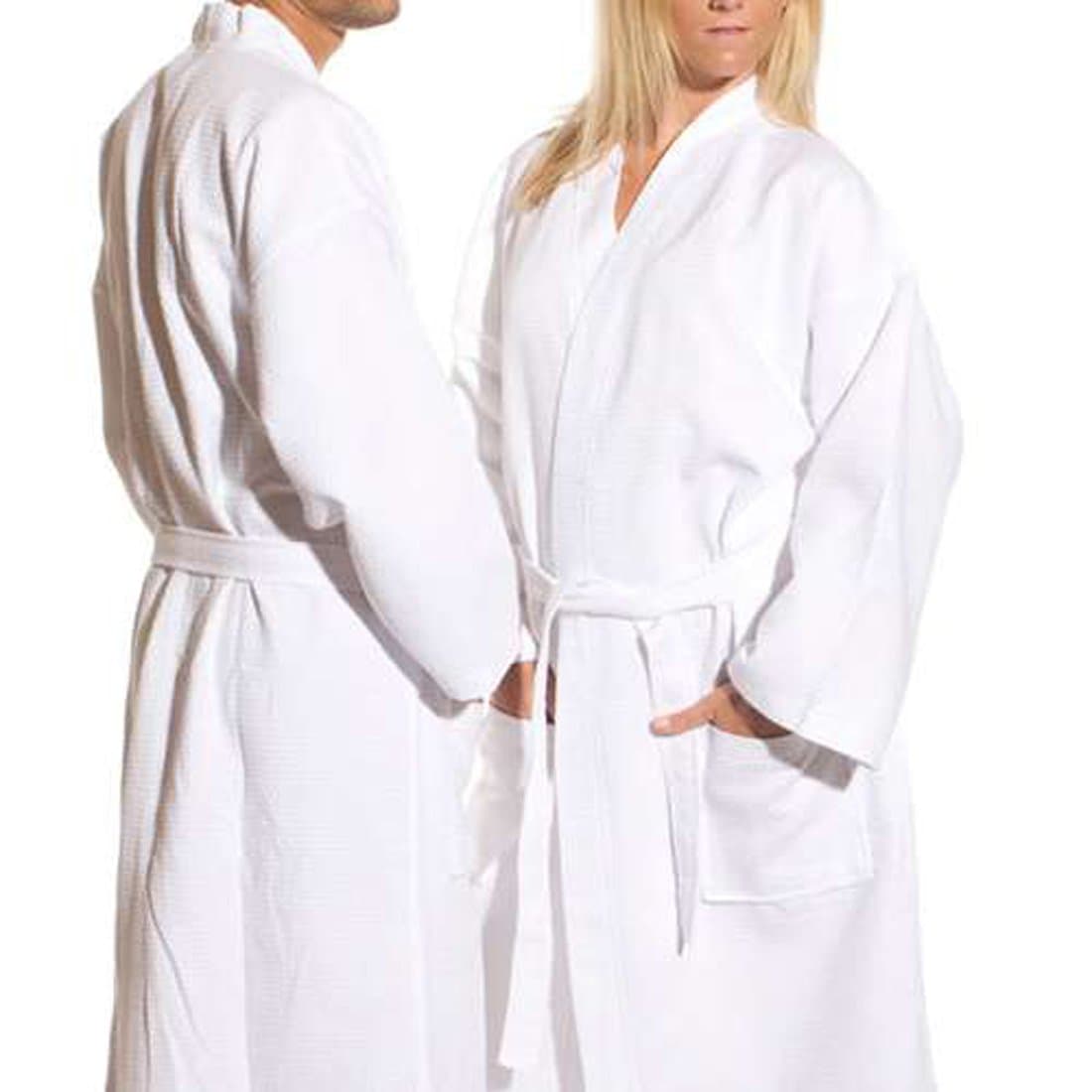 Diamond Waffle Weave Kimono Robes Bathrobe Spa Hotel Robes