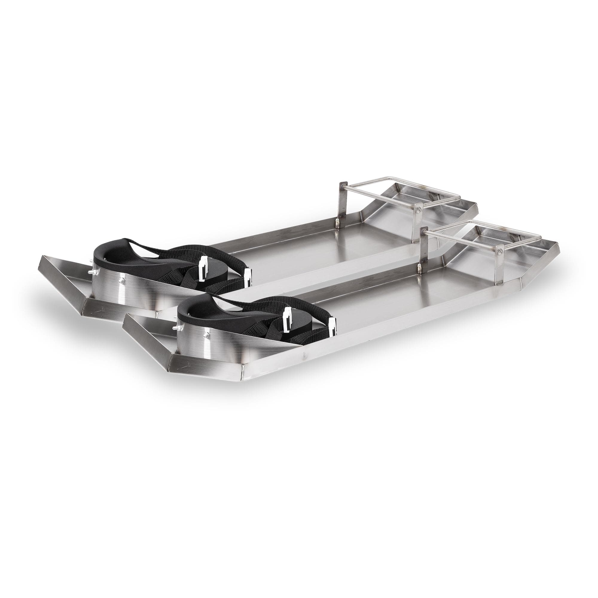 MARSHALLTOWN Stainless Steel Knee Boards with Knee Pads, Contractor-Grade, Built-in Toe Brackets, Durable Concrete Tools, KB230