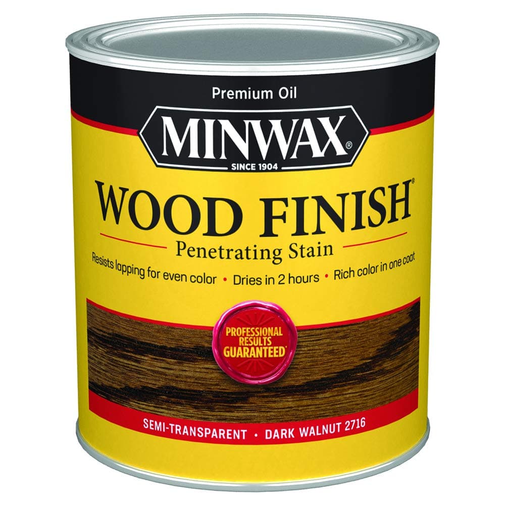 70012444 Wood Finish Penetrating Stain, quart, Dark Walnut