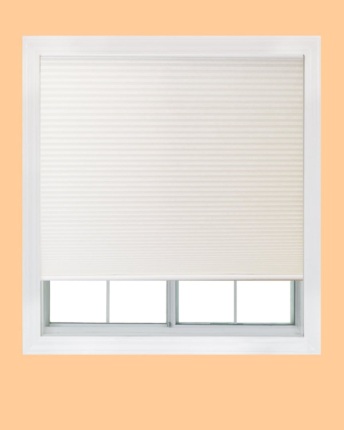 Redi Shade 3728047 Easy Elegance 48-Inch by 72-Inch Trim at Home Which Fits Window Widths of 32-Inch to 48-Inch Wide Honeycomb Cellular Shade, Light Filtering, White