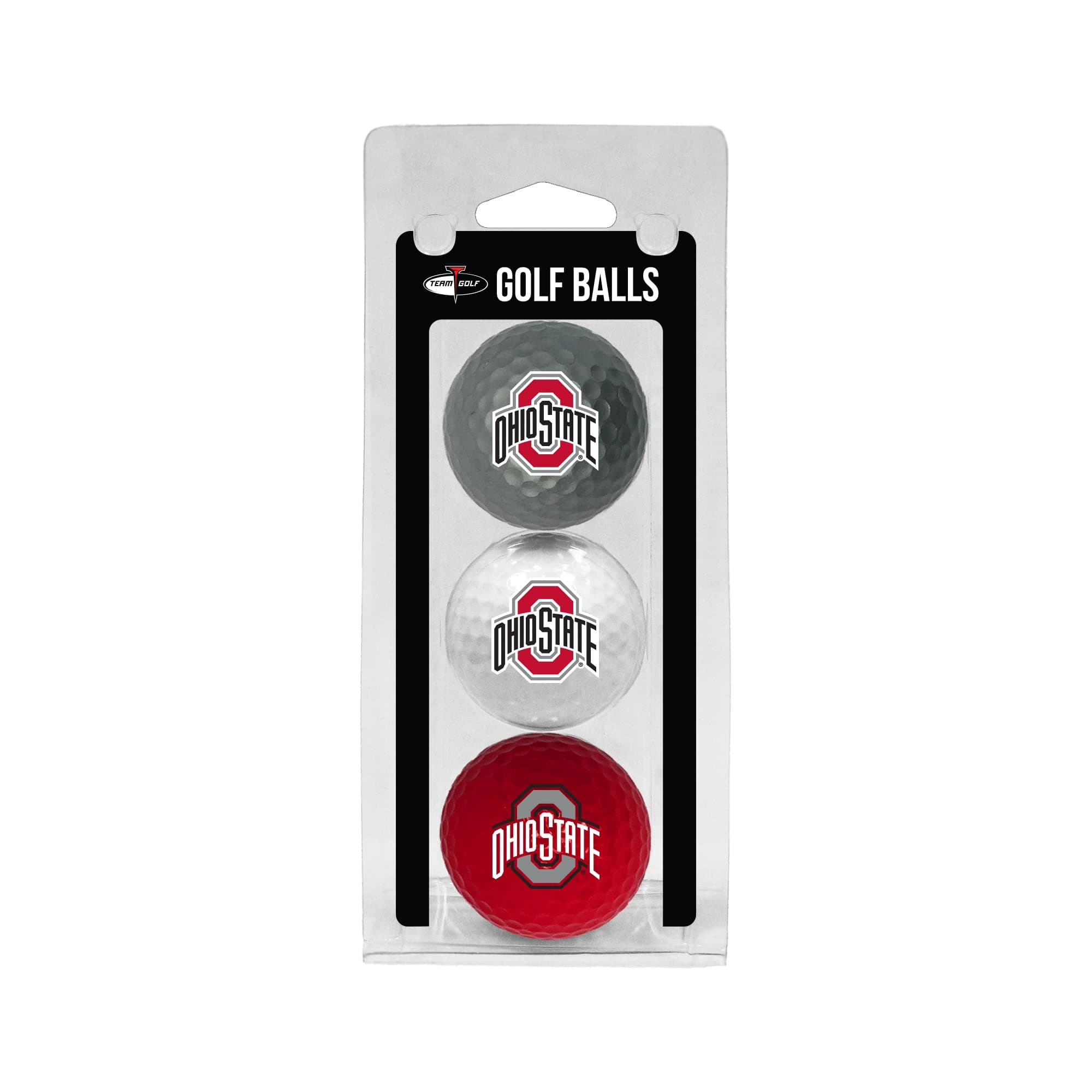 Team GolfNCAA Regulation Size Golf Balls, 3 Pack, Full Color Durable Team Imprint